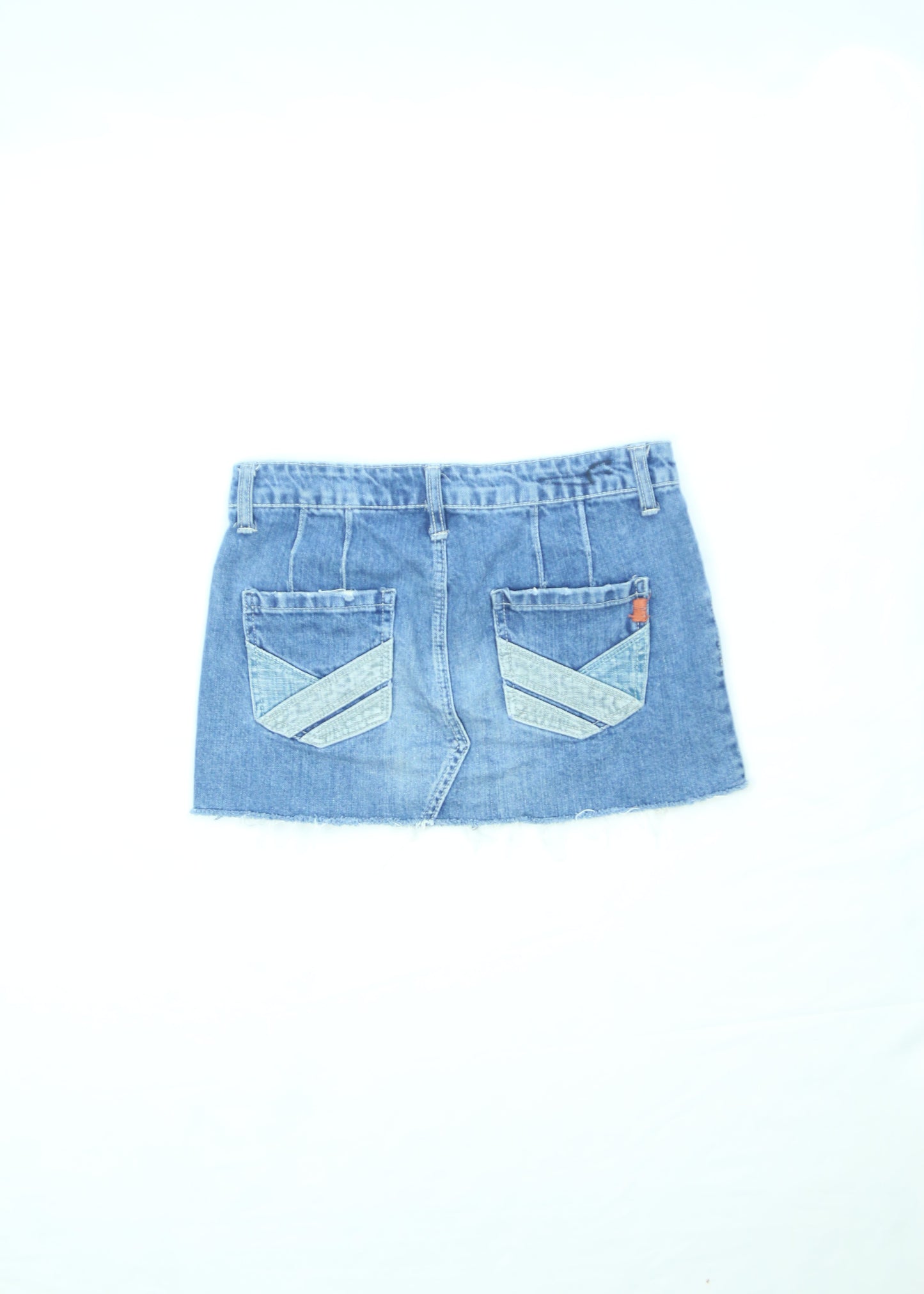 Womens American Eagle Outfitters distressed denim mini skirt