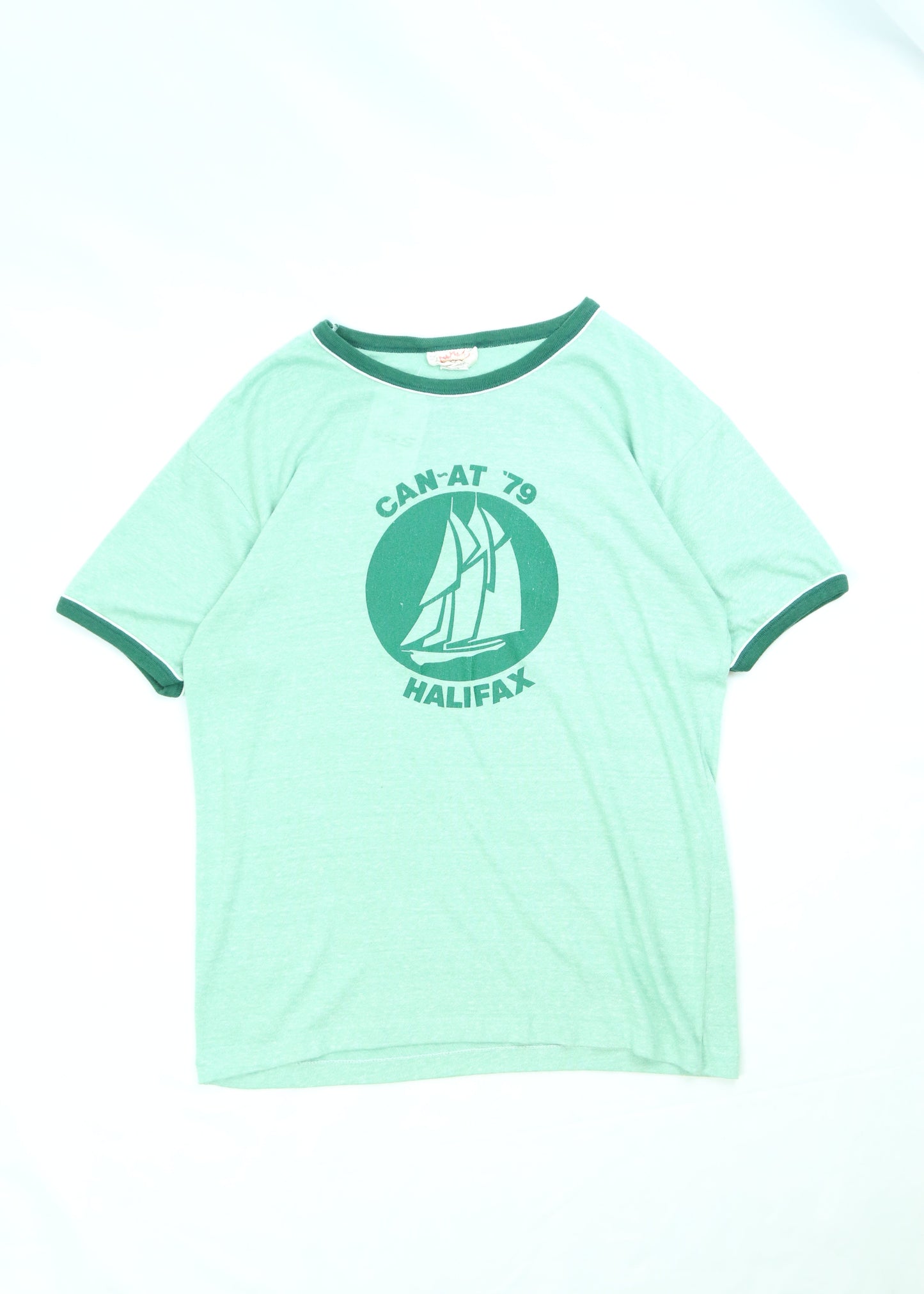 Men's Vintage 1979 CAN-AT Ringer T-Shirt Size XL