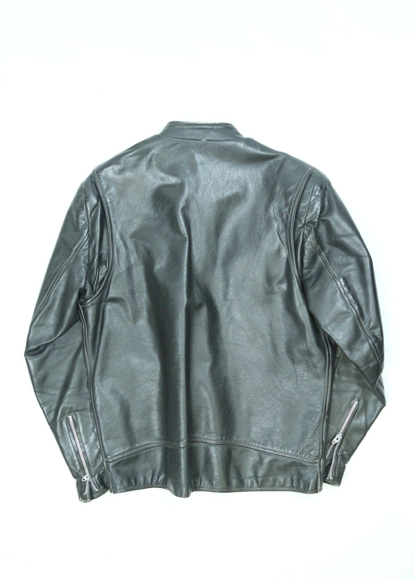 Men's Vintage Leather Racing Jacket Size Medium