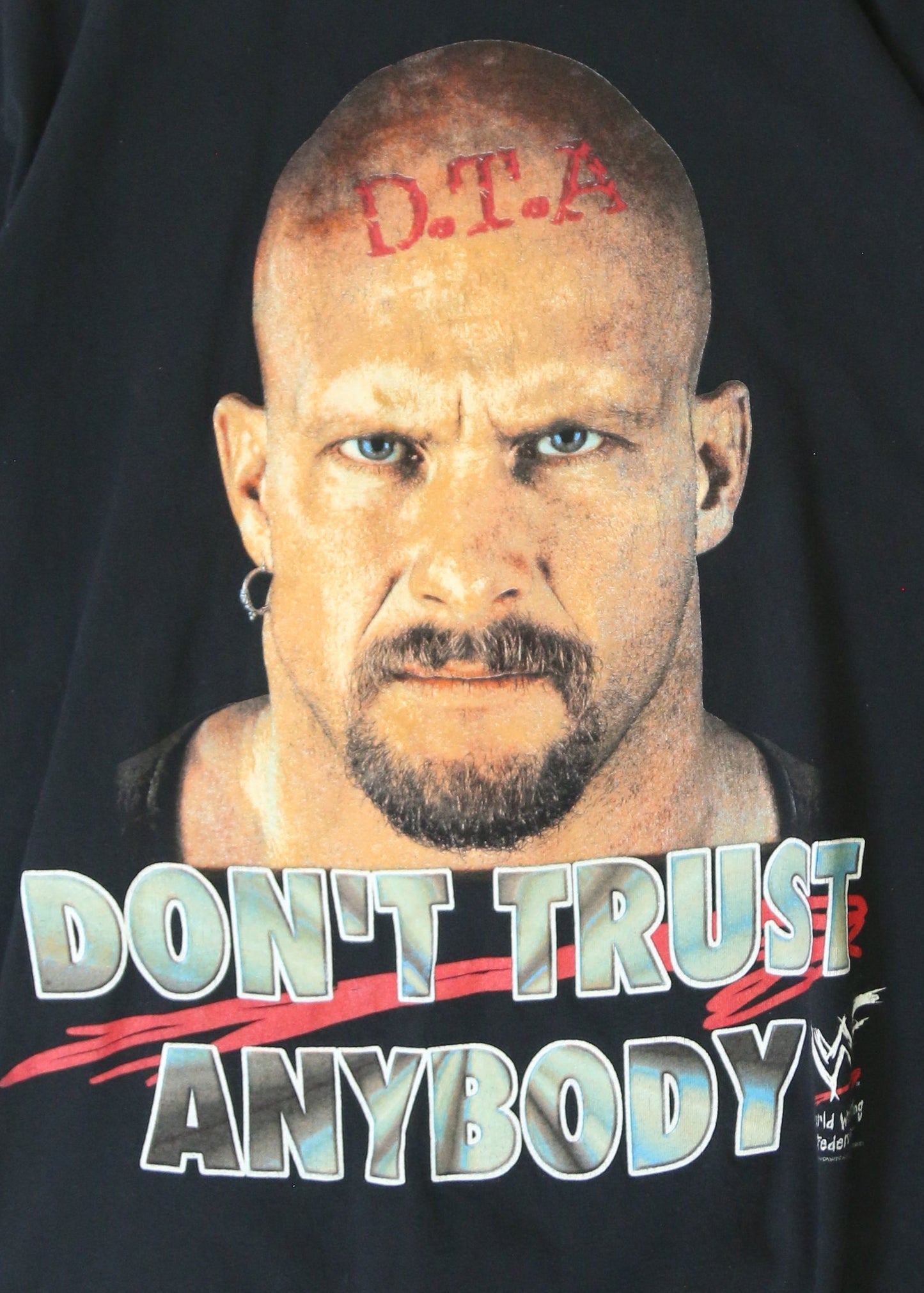 Men's Vintage WWF Stone Cold Steve Austin "Don't Trust Anybody" T-Shirt Size Large