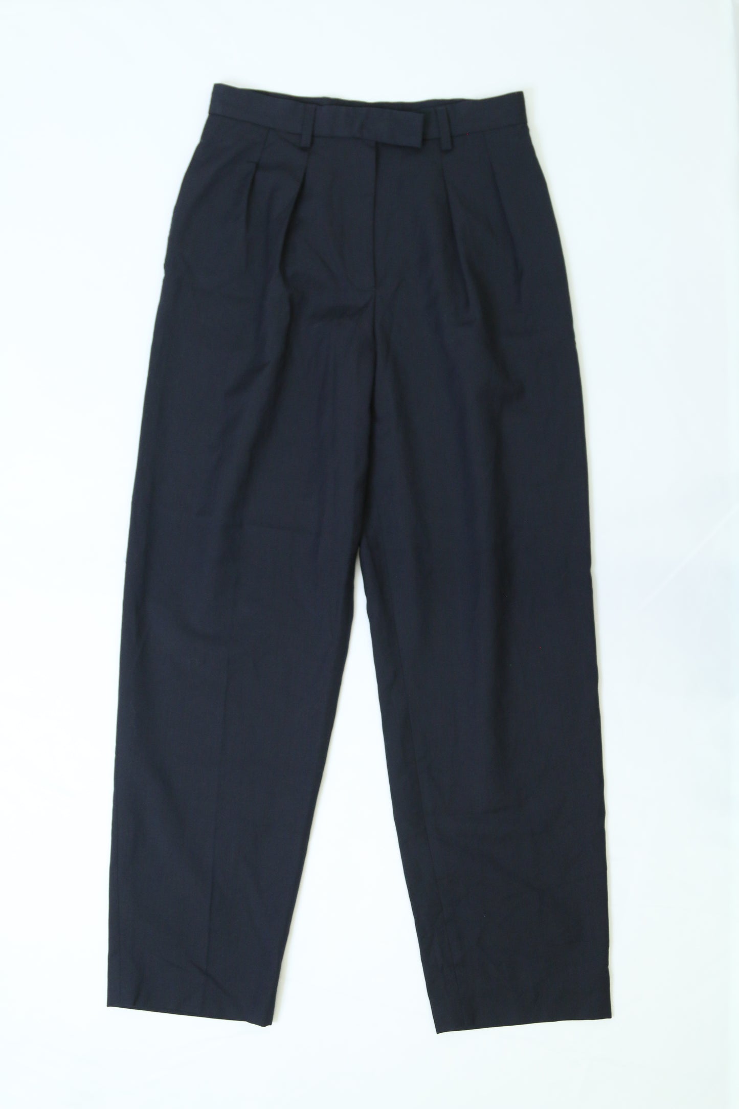 Women's A.P.C. Dark Navy Pleated Trousers Size 26"
