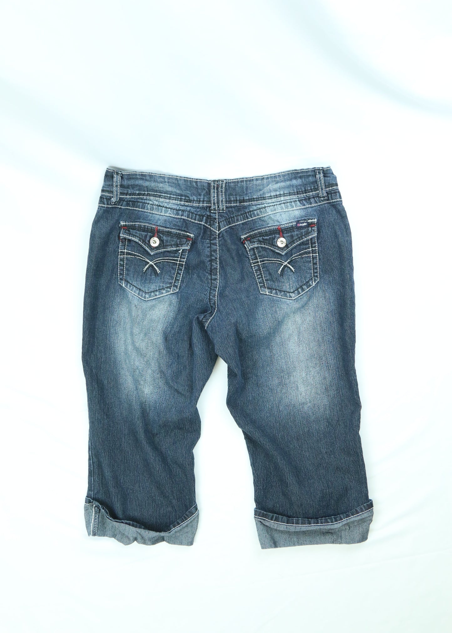 Women's Vintage Y2K Angels Jeans Cropped Capris Size 13