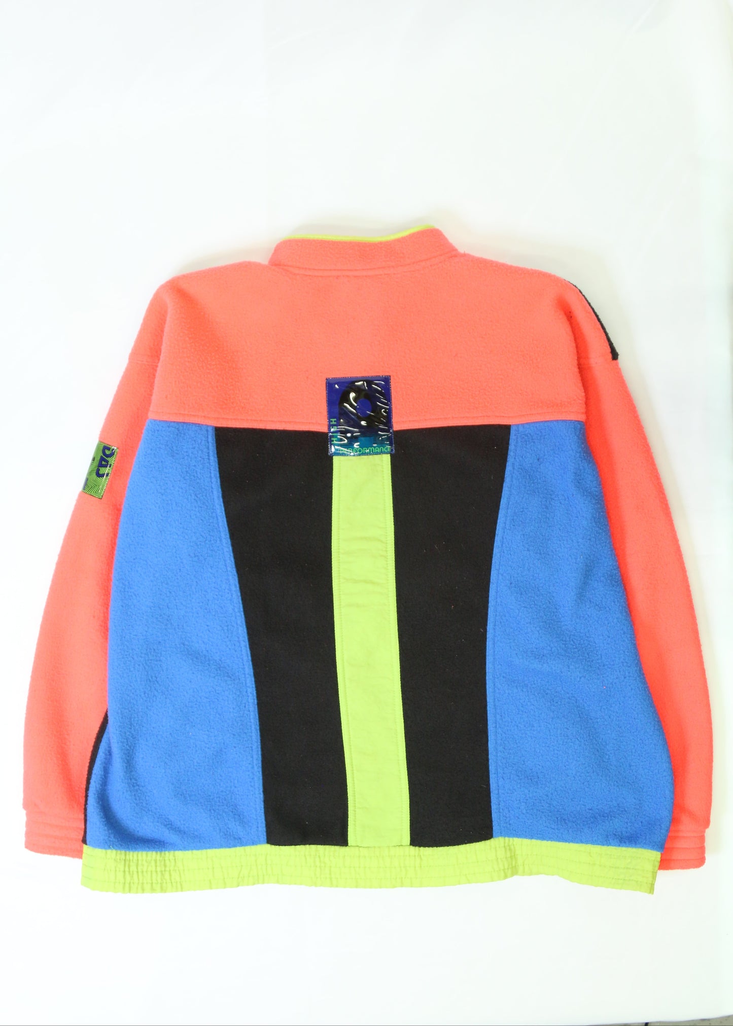 Men's Vintage Adidas Multicolour Fleece Pullover Size Medium