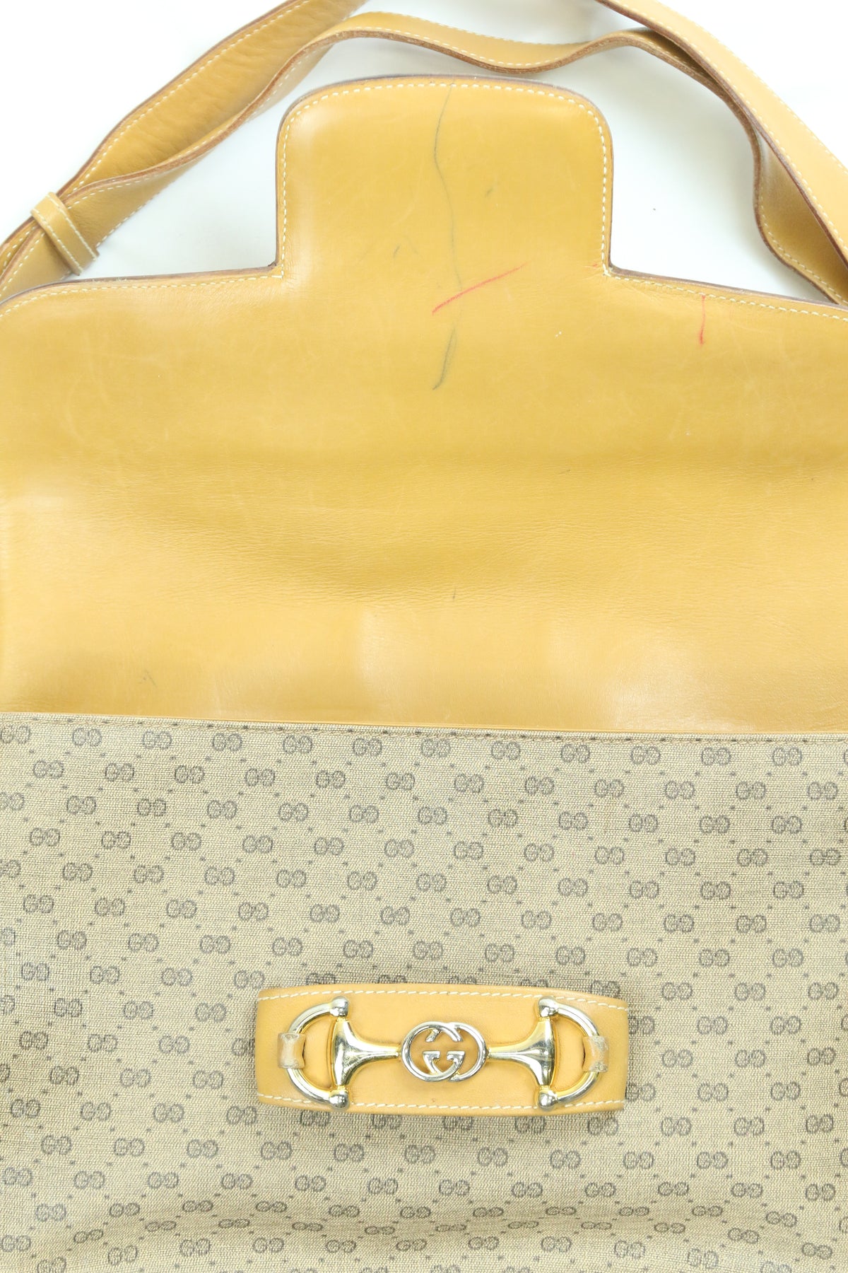 Women's Gucci GG Canvas 1955 Horsebit Shoulder Bag