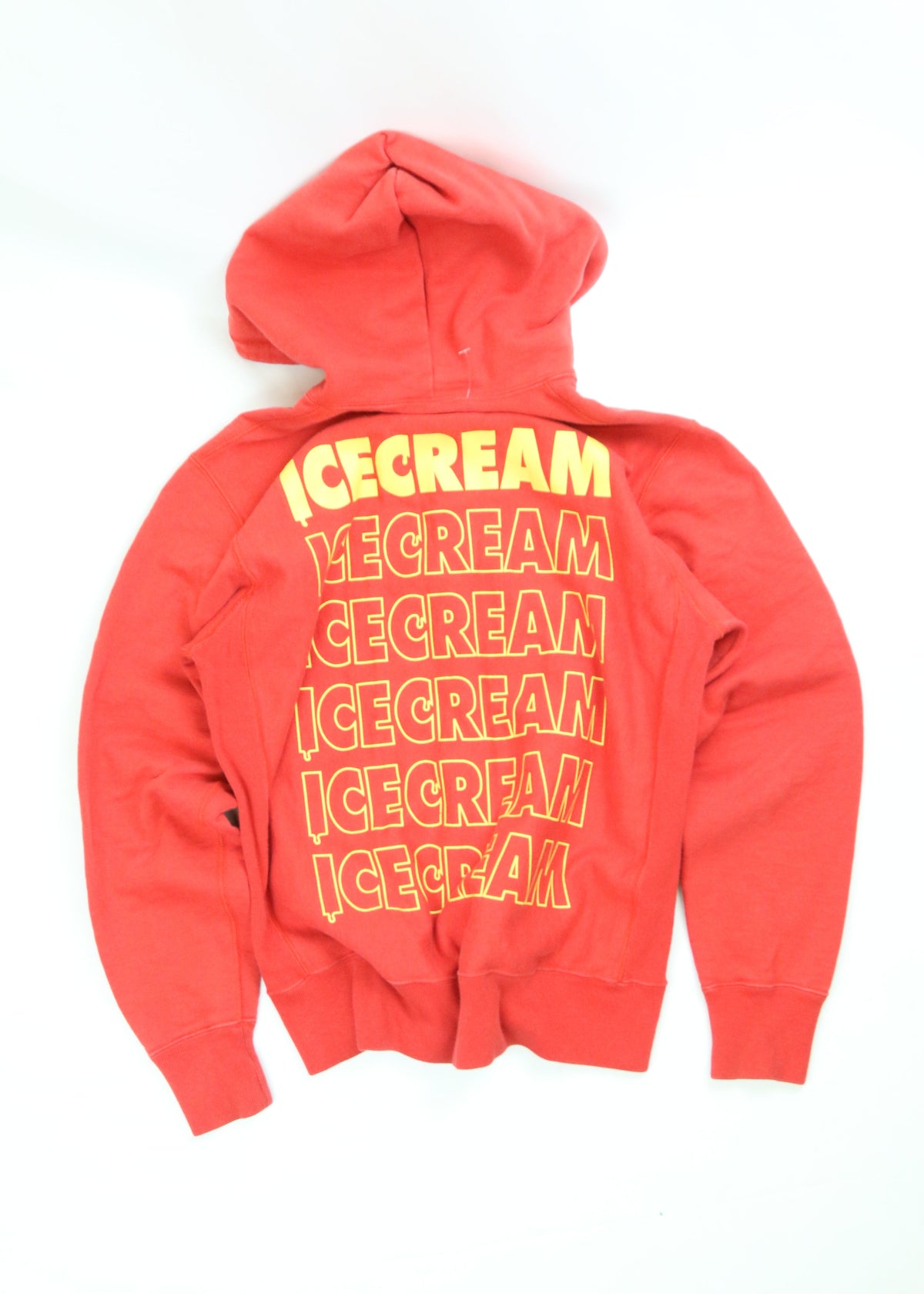 Men's Red Billionaire Boys Club (BBC) ICECREAM Zip Up Hoodie Size Medium