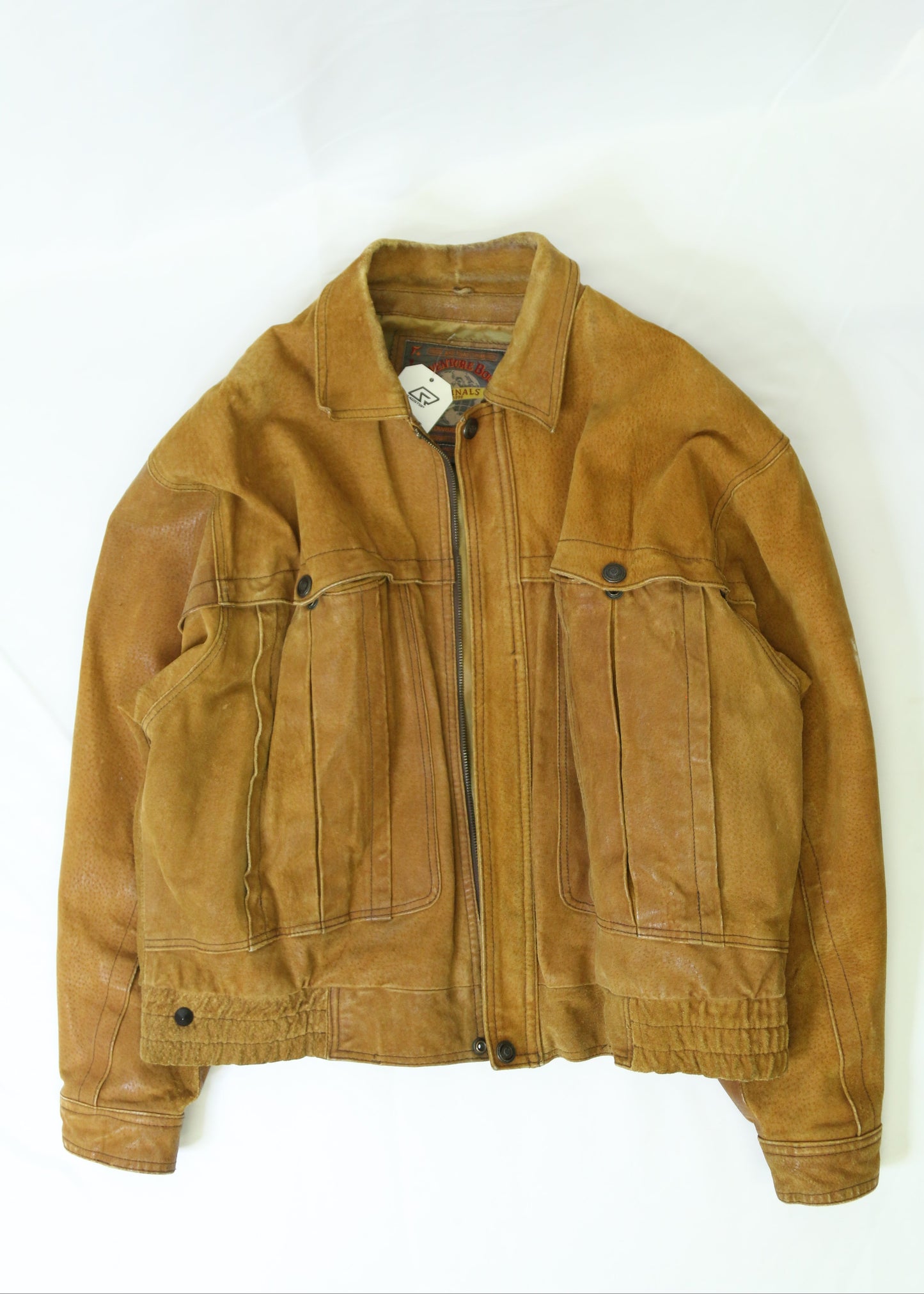 Men's Adventure Bound Suede Leather Jacket Size Large