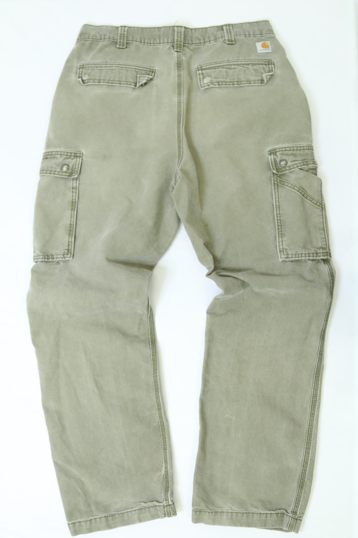 Men's Sage Green Carhartt Relaxed Fit Cargo Pants Size 36"