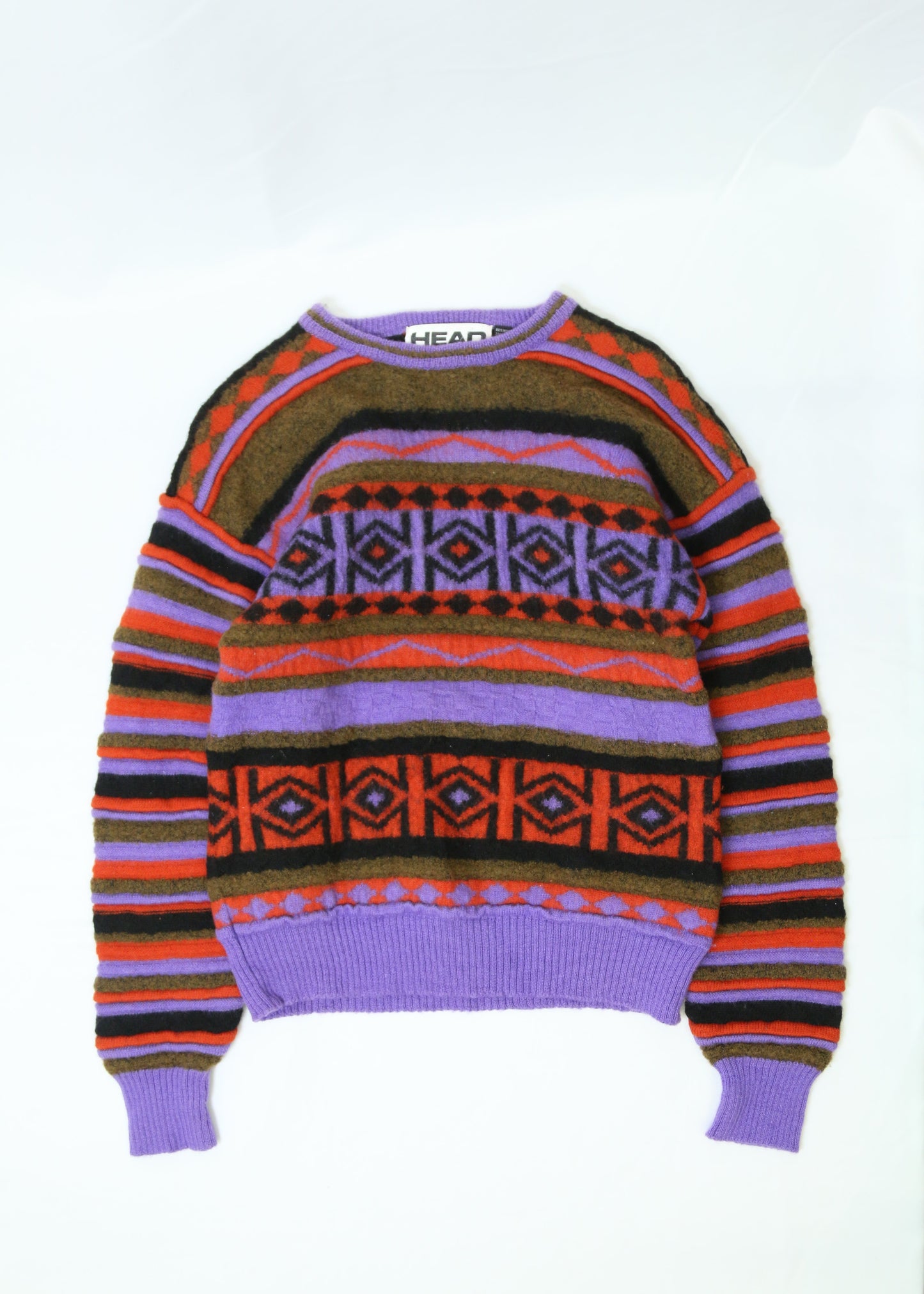 Men's HEAD Sportswear Multicolour Knit Sweater Size XL