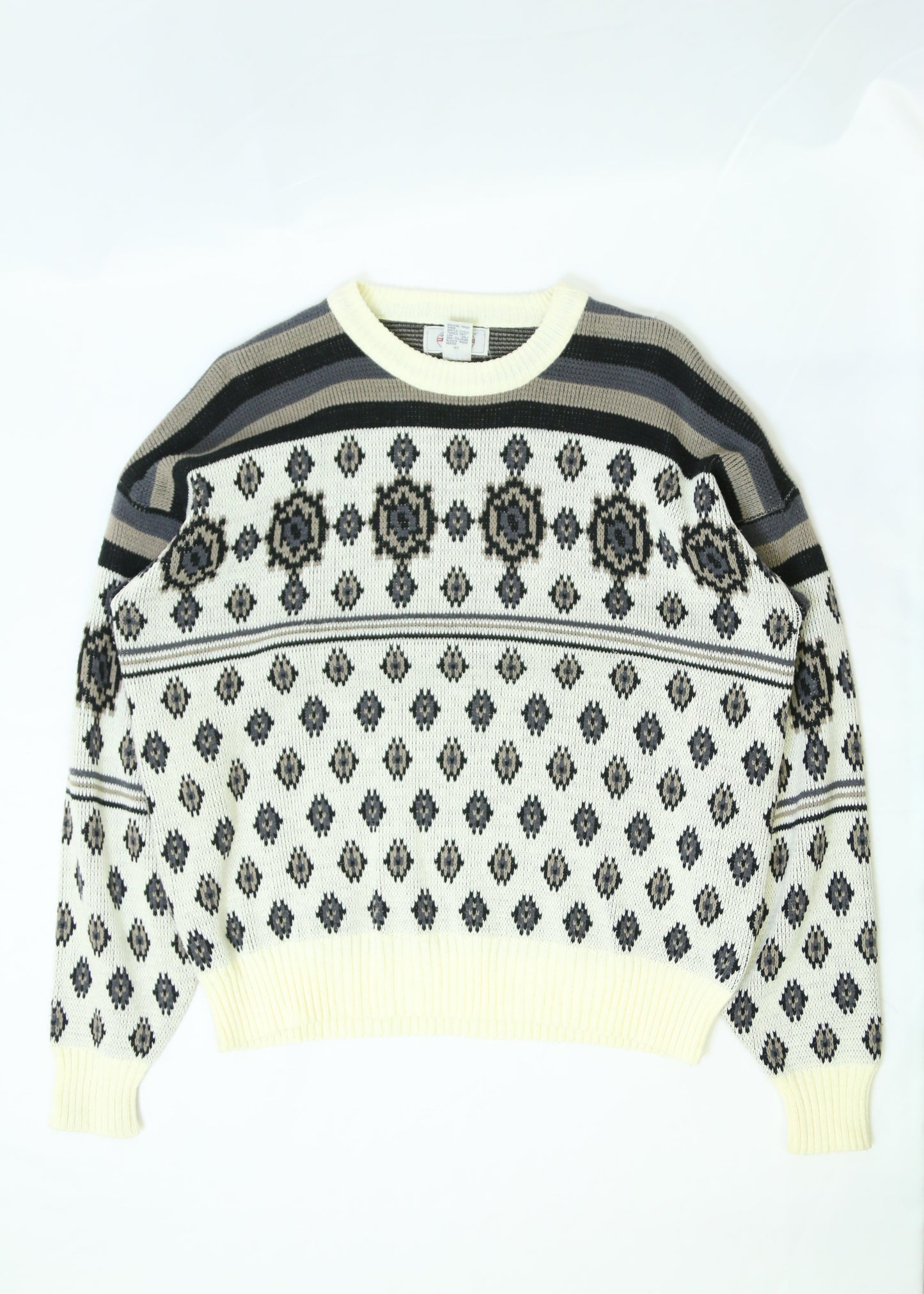 Men's Vintage Hemingway Point Knitted Sweater Size XL