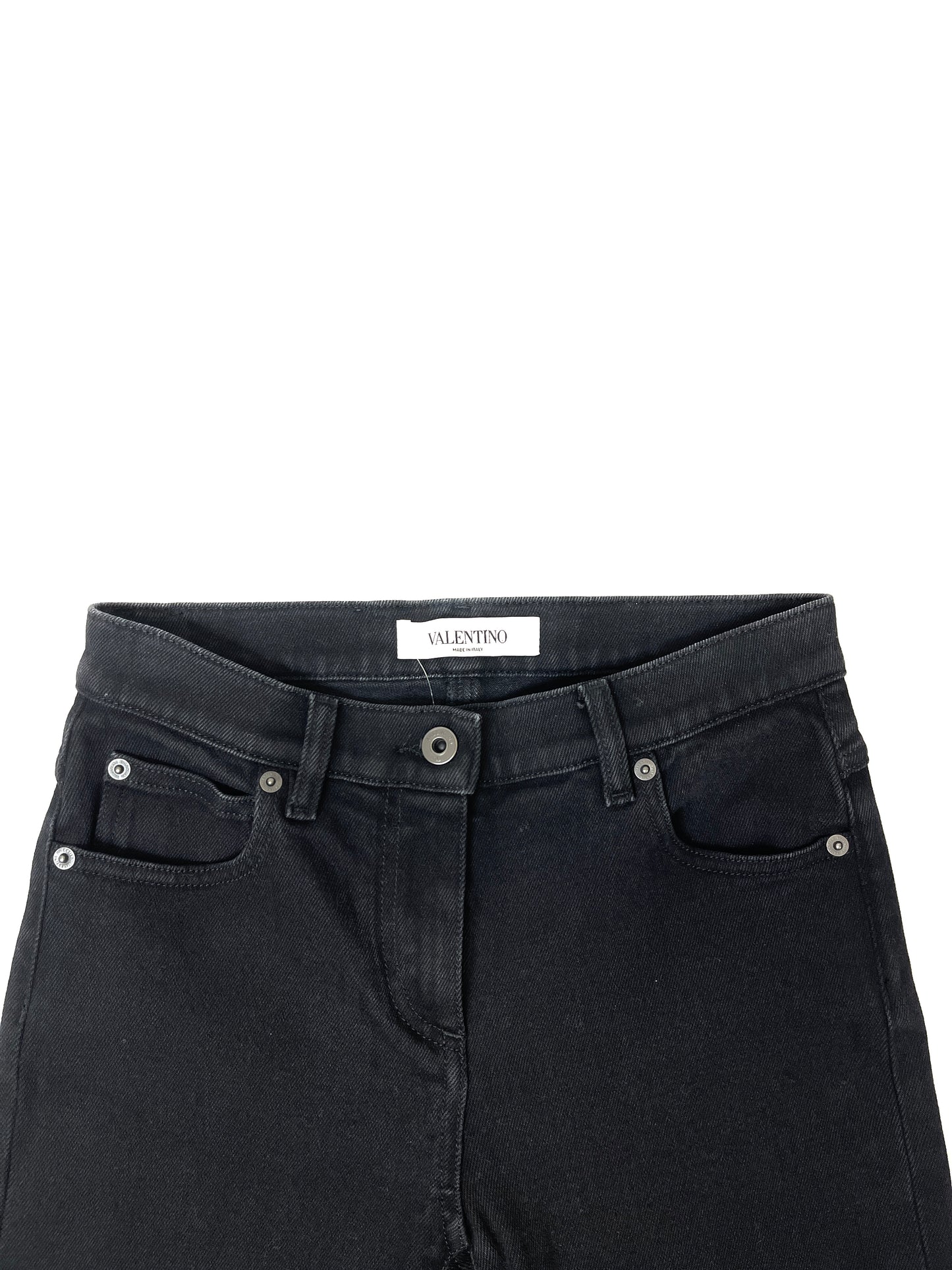 Women's Black Valentino Slim Denim Pants Size 25"