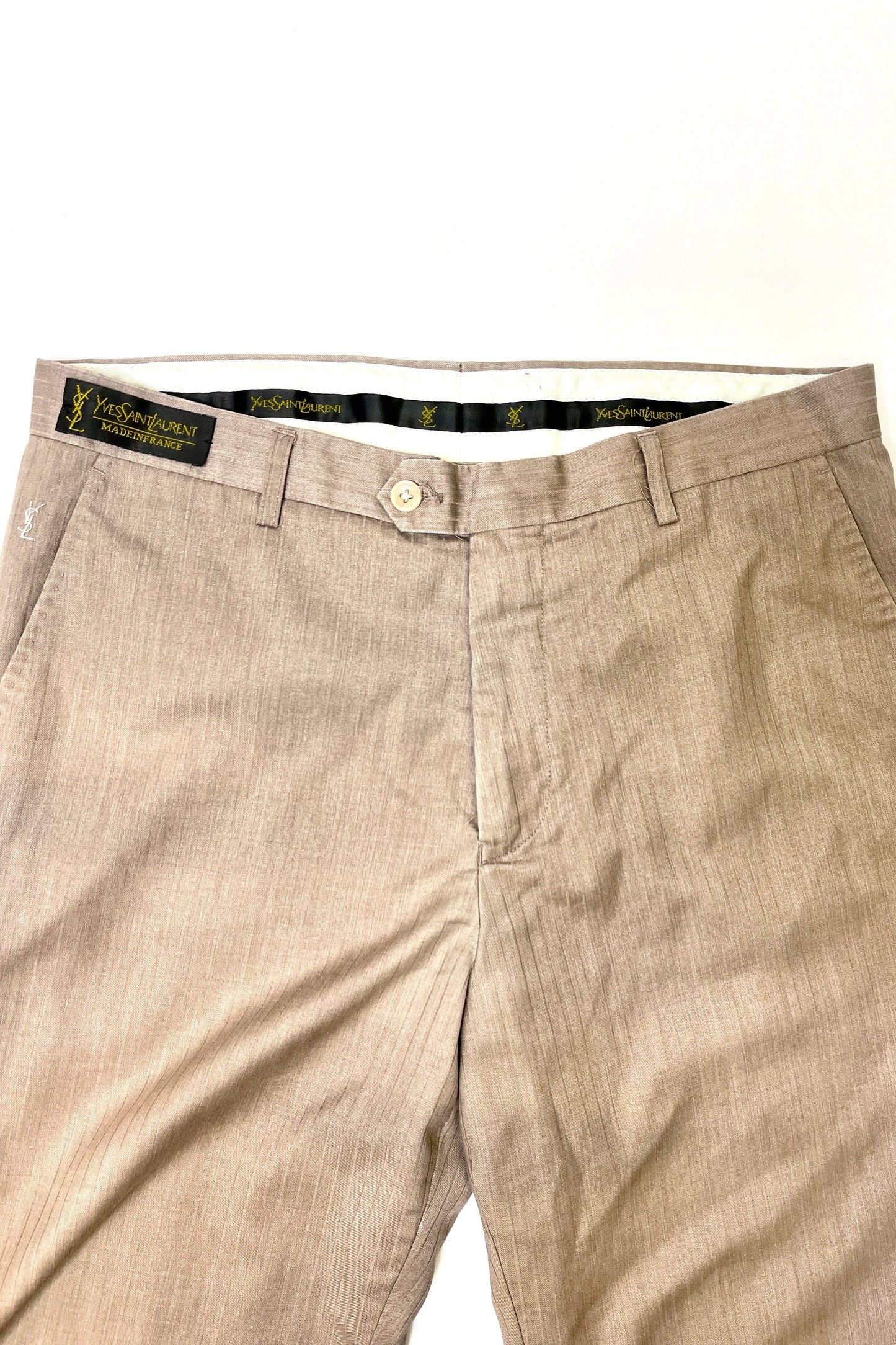 Men's Yves Saint Laurent Beige Dress Pants Size 32"