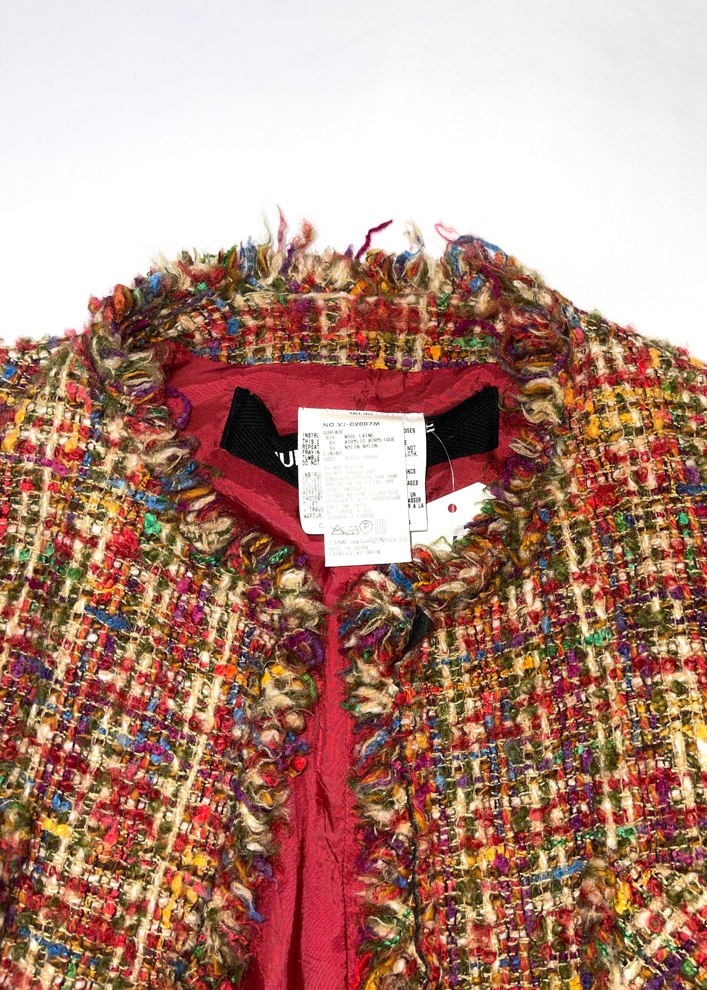 Women's Junya Watanabe Multicolor Tweed Jacket Size Medium