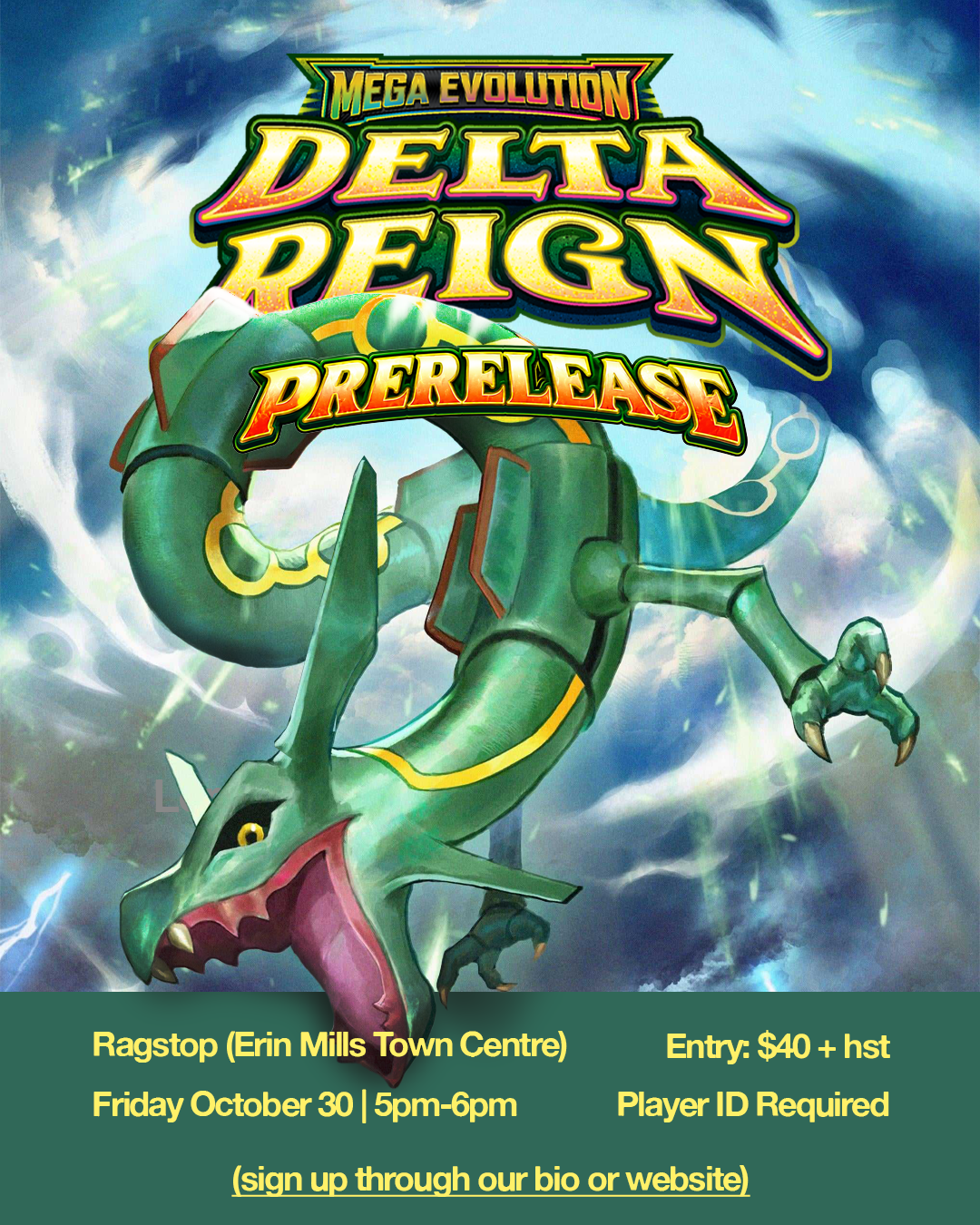 Pokémon Mega Evolution Delta Reign Prerelease Event - Friday October 30, 2026