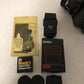 Pentax K1000 35mm SLR Film Camera Kit w/50mm Lens, Pentax Camera Cover, Vivitar 3500 Flash