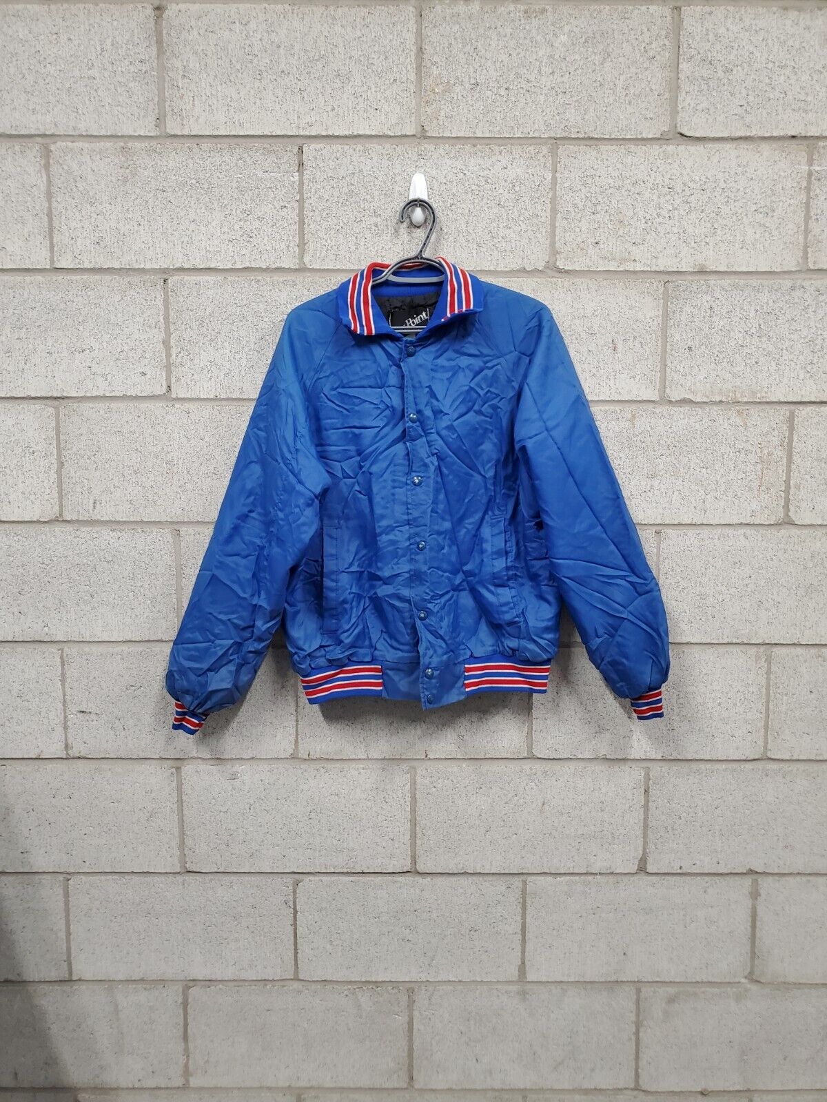 Mens USA Bomber Jacket Blue Size Large