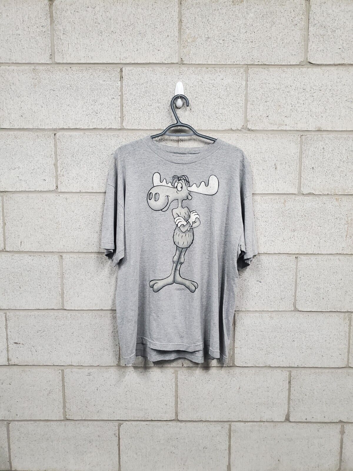 Mens 1998 Rocky & Bullwinkle Stanley Desantis T-Shirt Size XL