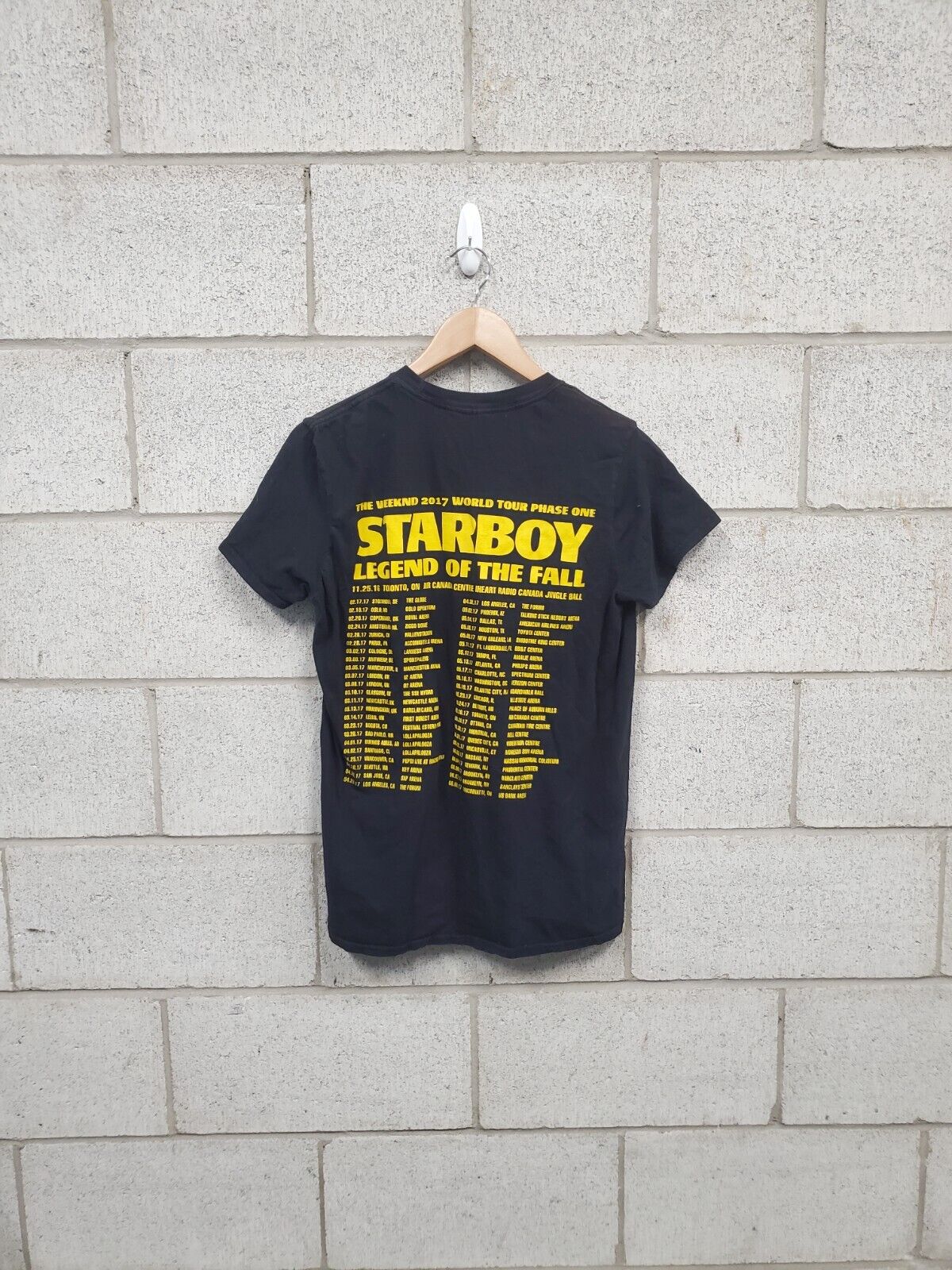 Mens 2017 The Weeknd Starboy T-Shirt Size Small