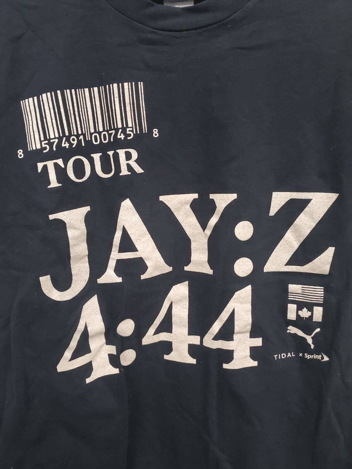 Mens Jay-Z 4:44 Tour T-Shirt Size Large