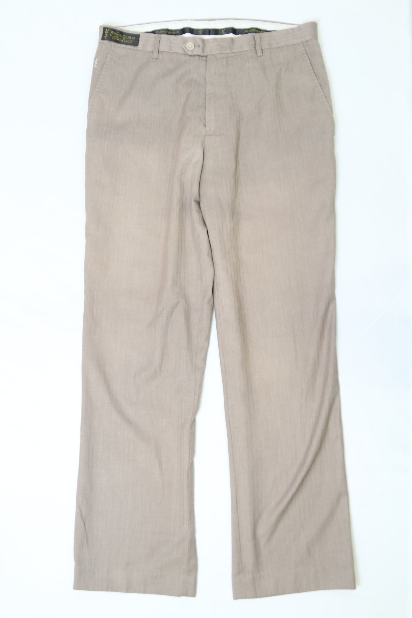 Men's Yves Saint Laurent Beige Dress Pants Size 32"