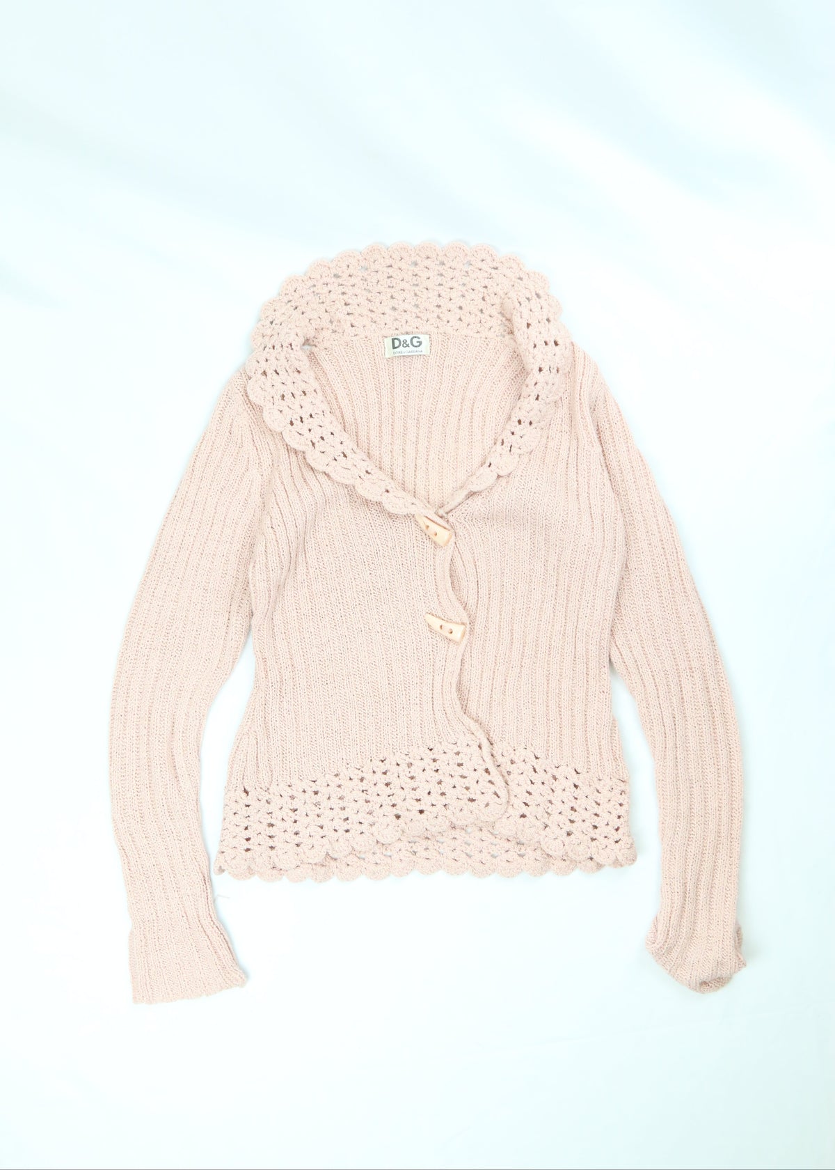Women's Dolce & Gabbana Ribbed Knit Cardigan Size Small