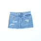 Womens American Eagle Outfitters distressed denim mini skirt