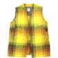 Women's Strathtay Vintage Fuzzy Mohair & Wool Plaid Vest