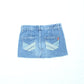 Womens American Eagle Outfitters distressed denim mini skirt