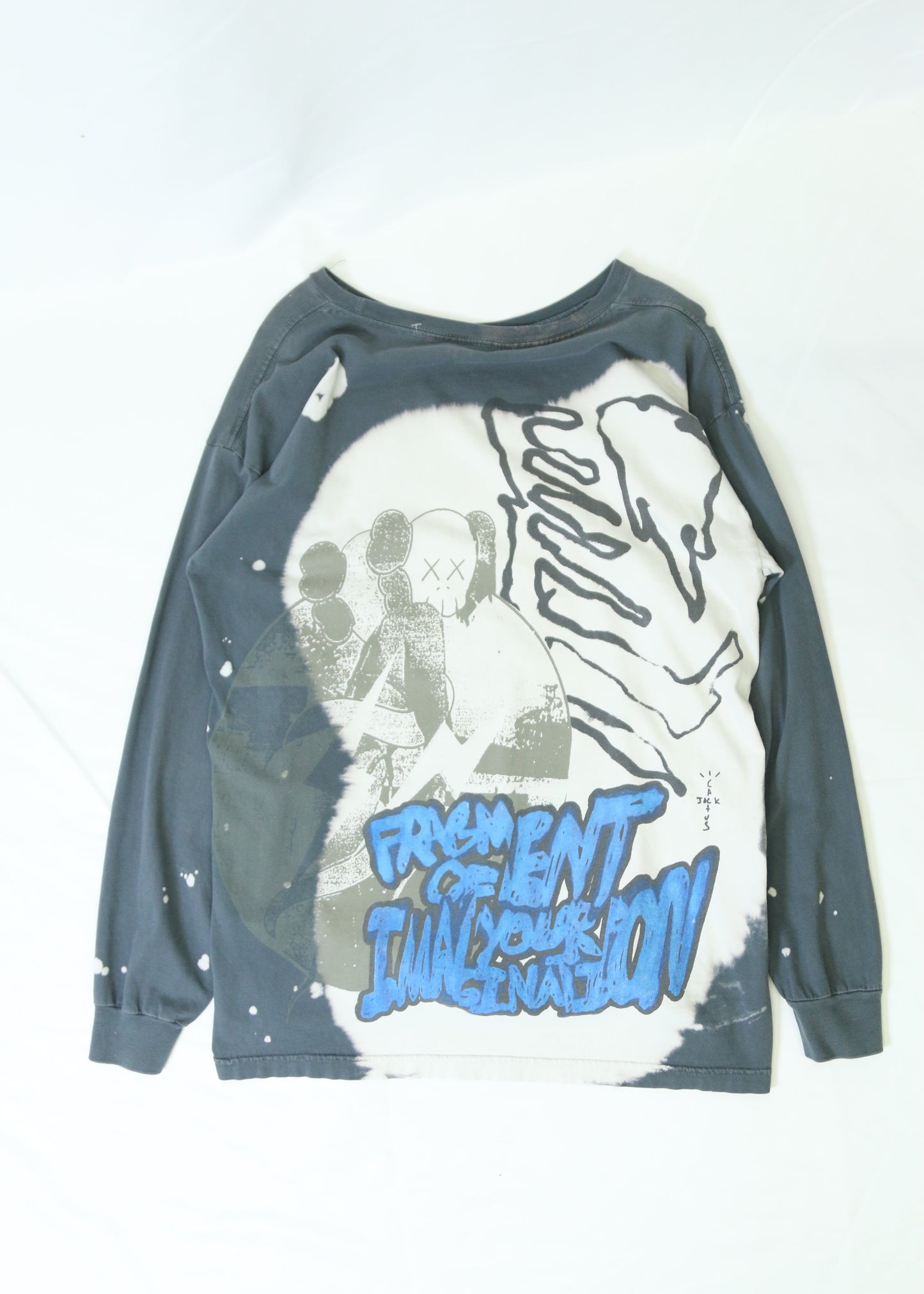 Men's Cactus Jack x Kaws Fragment Long Sleeve Shirt Size XL