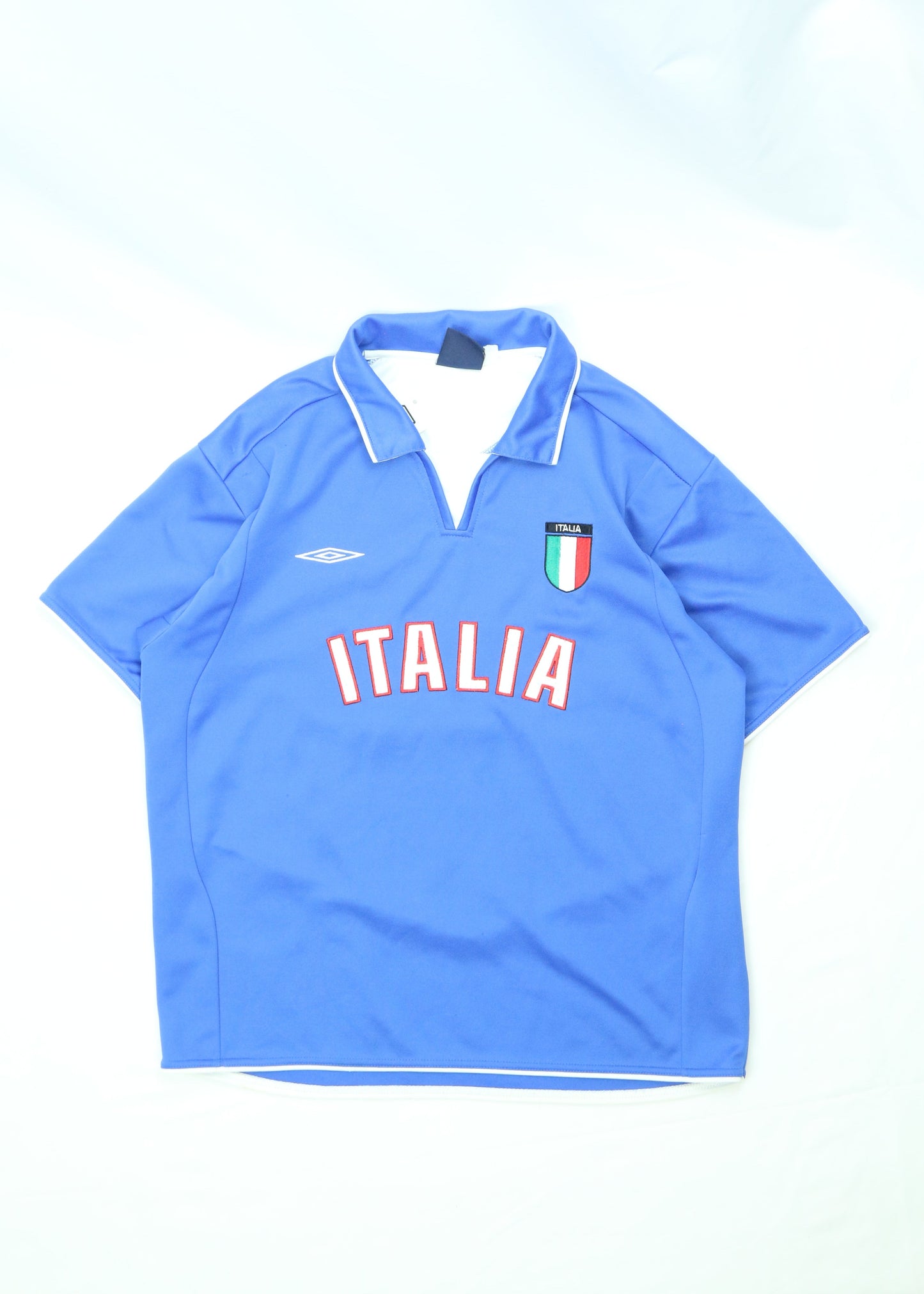 Men's Vintage Blue Umbro Italy Jersey Size Large