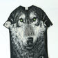 Men's Vintage Liquid Blue Wolf T-Shirt Size Large
