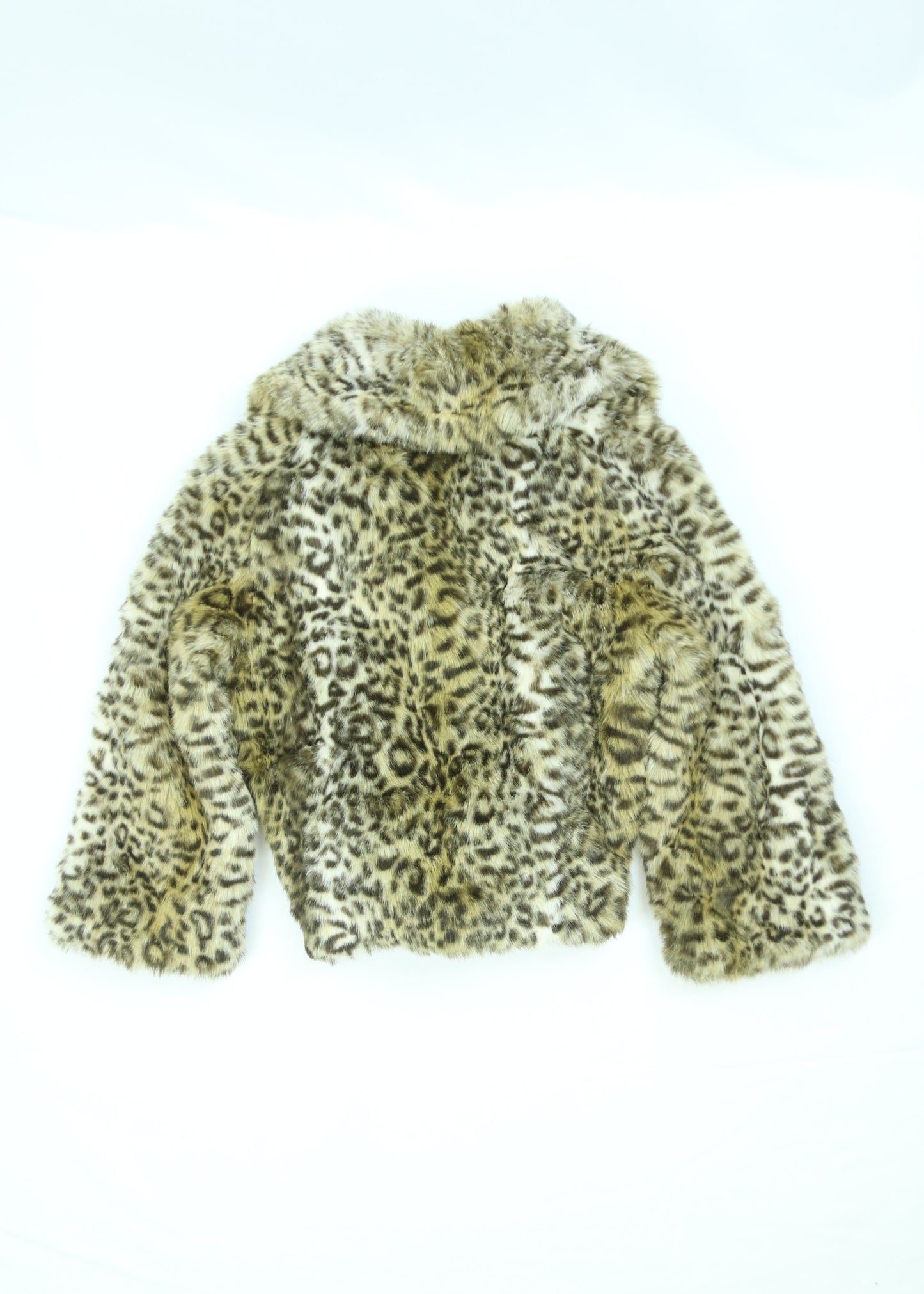 Women's American Eagle Leopard Print Faux Fur Jacket Size XS