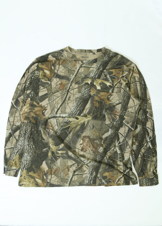 Men's Tree Camo Long Sleeve Shirt Size XL