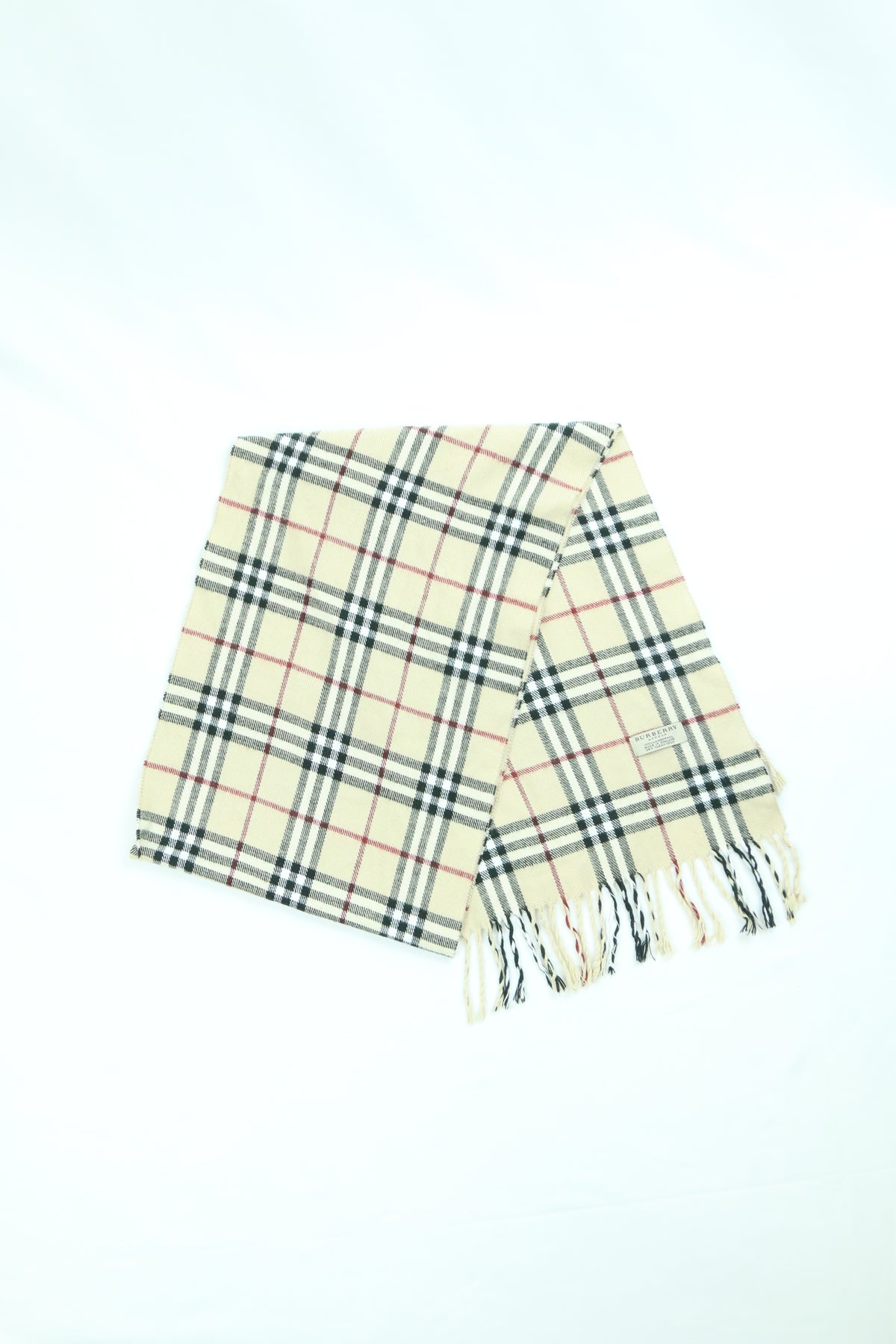 Burberry Check Wool Scarf