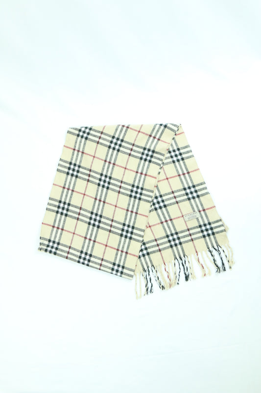 Burberry Check Wool Scarf