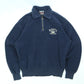 Men's Vintage 90s Roots Athletics Navy Blue Quarter-Zip Size Small