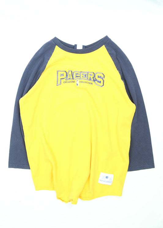 Men's Vintage Indiana Pacers 3/4 Sleeve Raglan T-Shirt Size XL