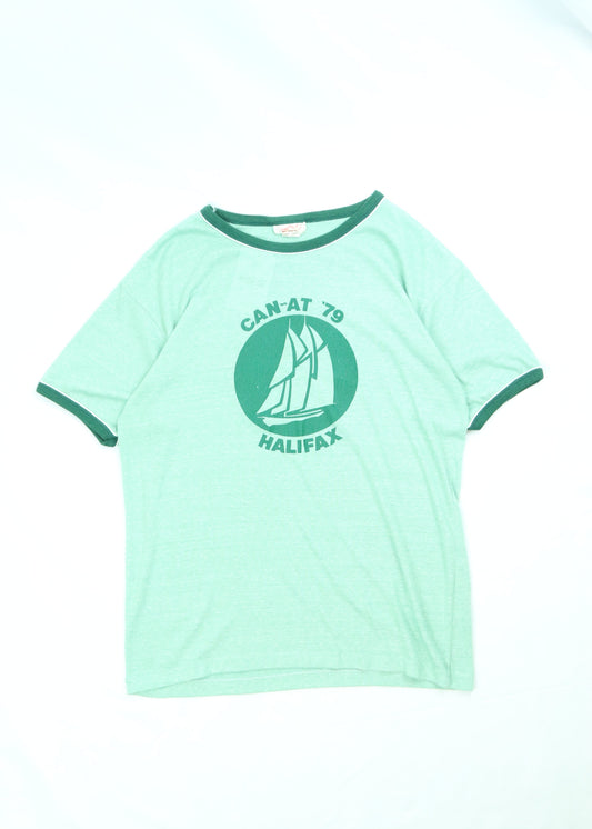 Men's Vintage 1979 CAN-AT Ringer T-Shirt Size XL