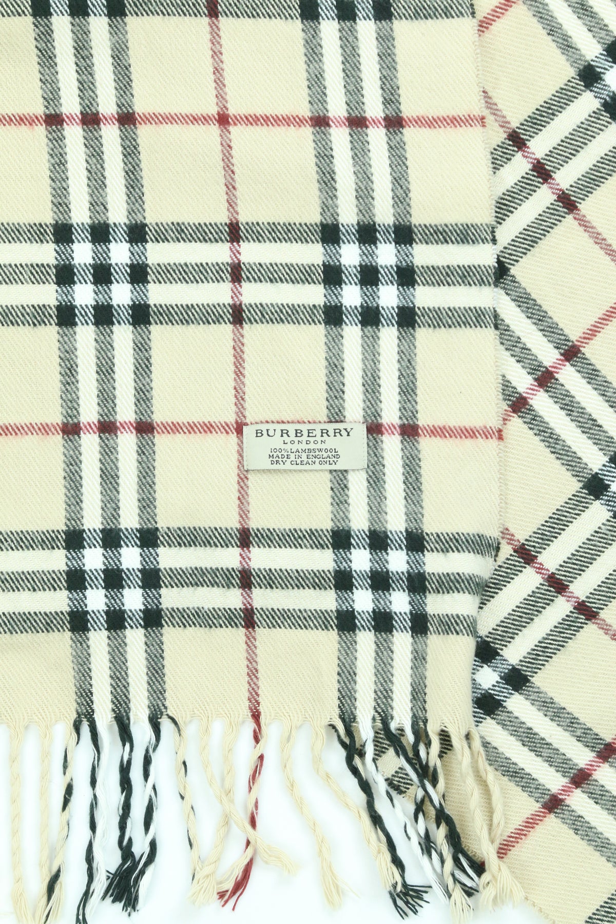 Burberry Check Wool Scarf