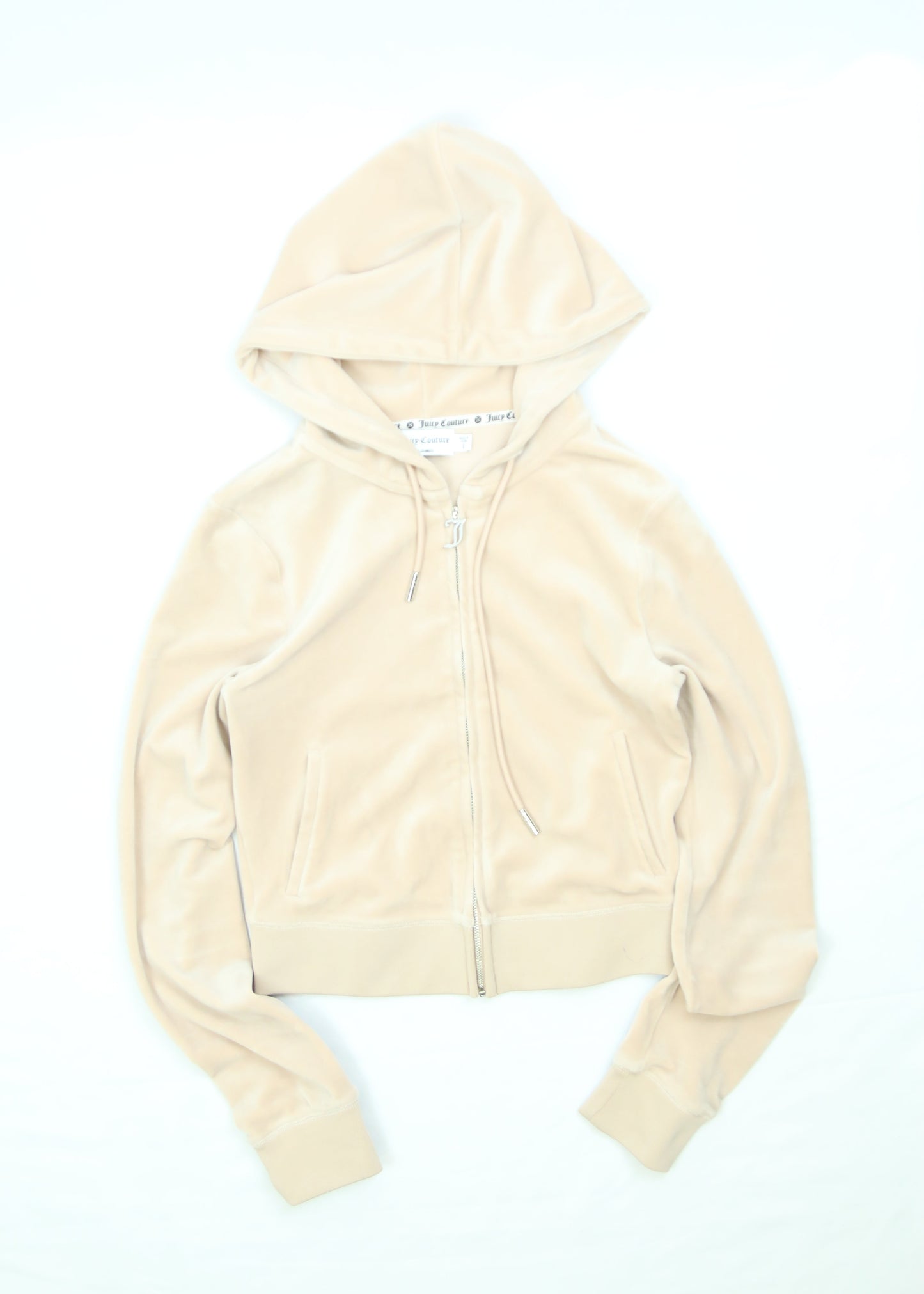 Womens Juicy Couture OG Bling Velour Hoodie Size Small