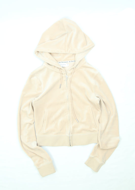 Womens Juicy Couture OG Bling Velour Hoodie Size Small