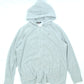 Women's Light Gray Kappa Full-Zip Hooded Sweatshirt Size XL