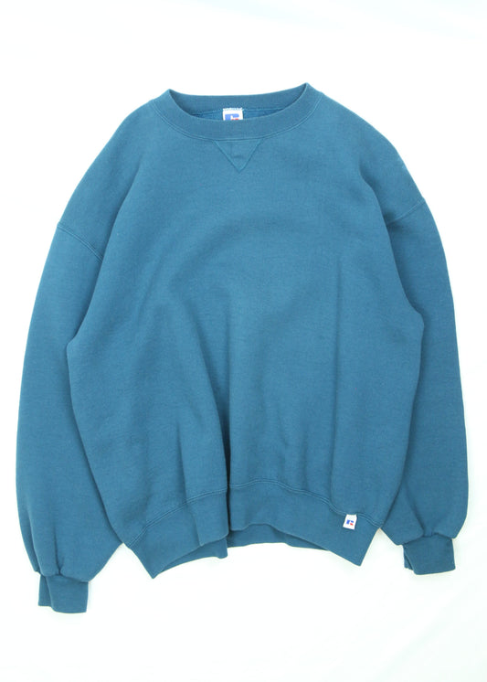 Men's Vintage Teal Russell Athletic Crewneck Sweatshirt Size XL