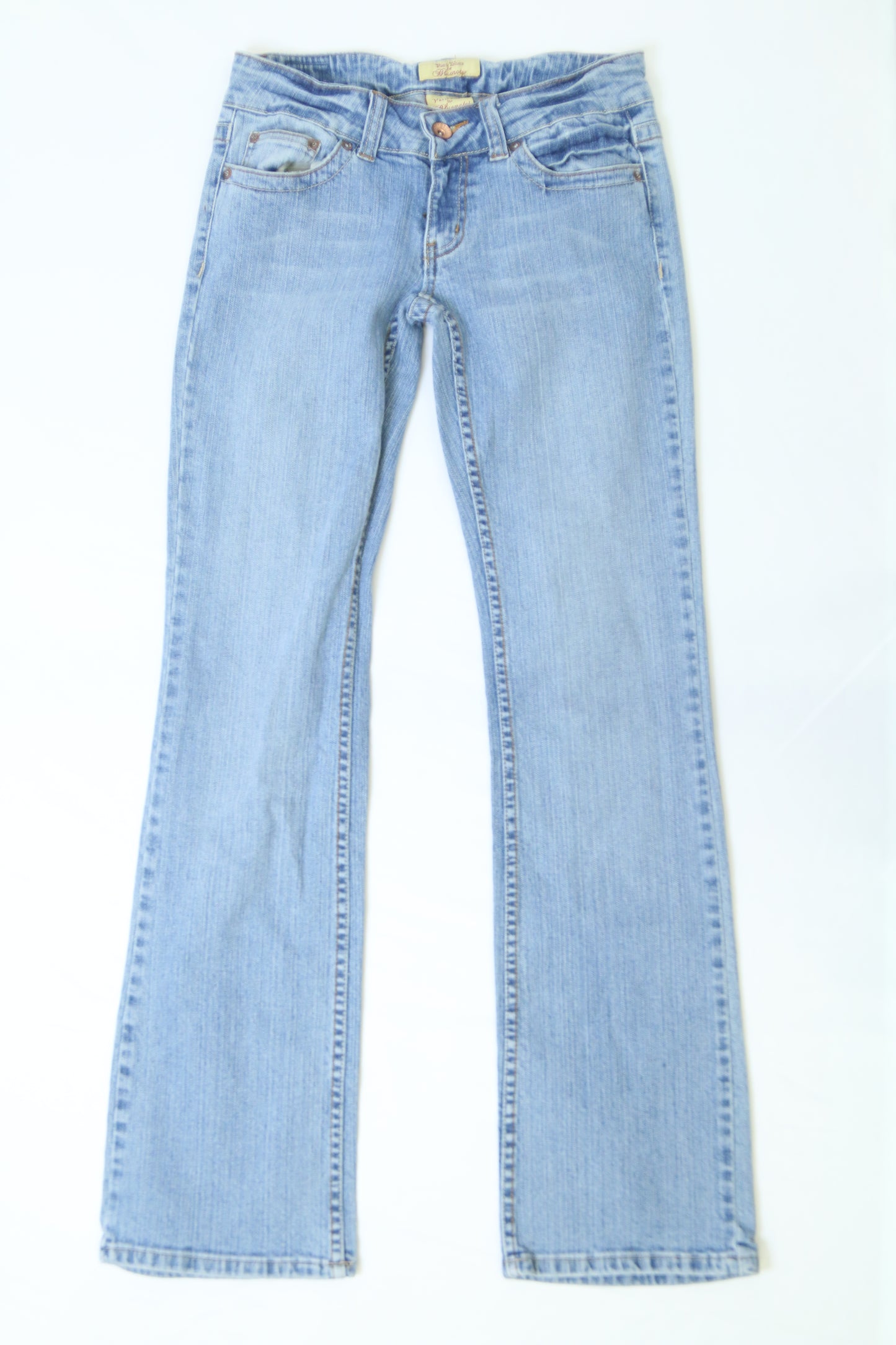 Women's Light Blue Low-rise Bootcut Jeans Size 27"