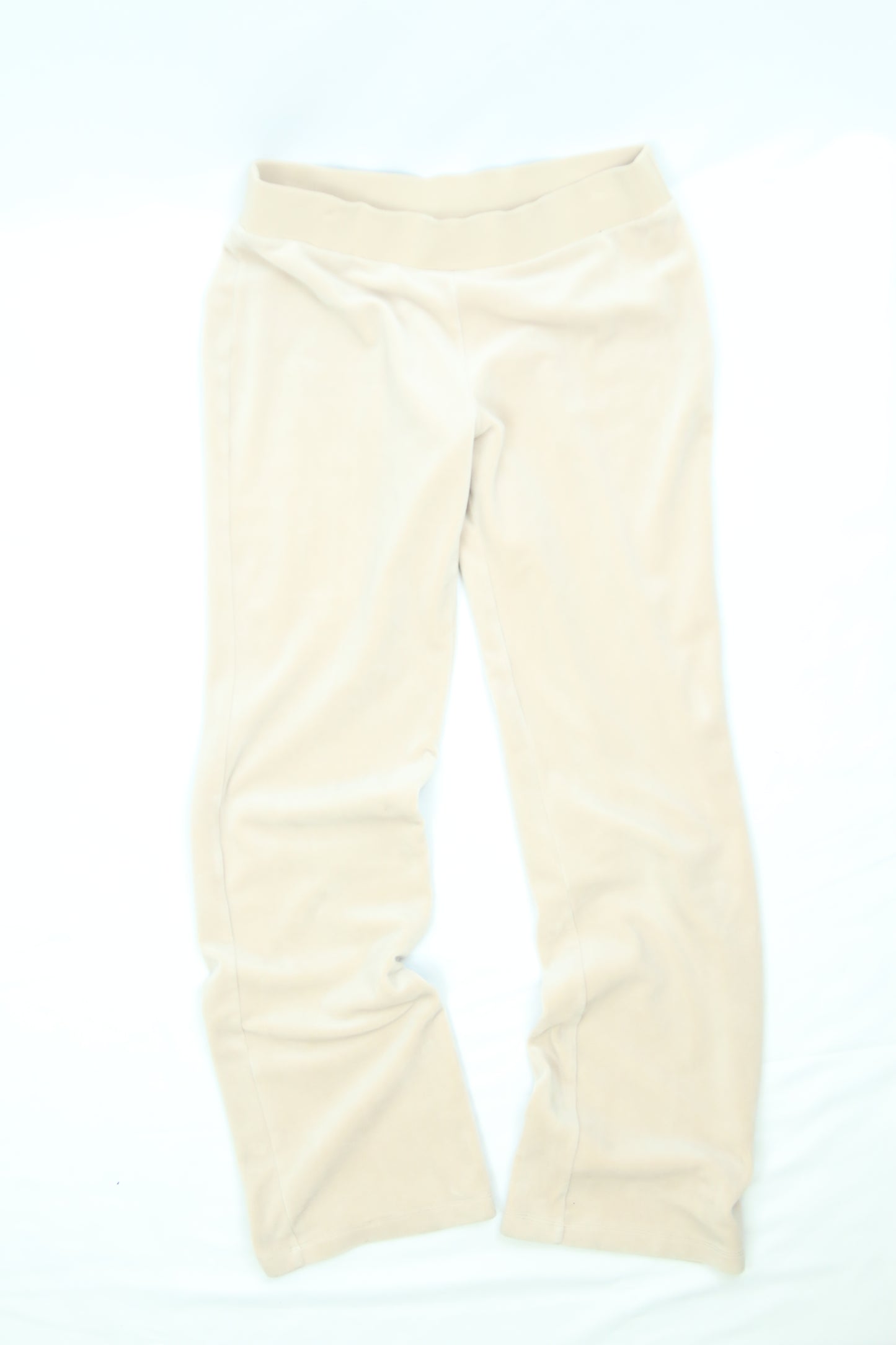 Womens Juicy Couture OG Big Bling Crystal Velour Track Pants Size Medium