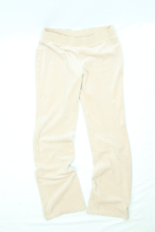 Womens Juicy Couture OG Big Bling Crystal Velour Track Pants Size Medium