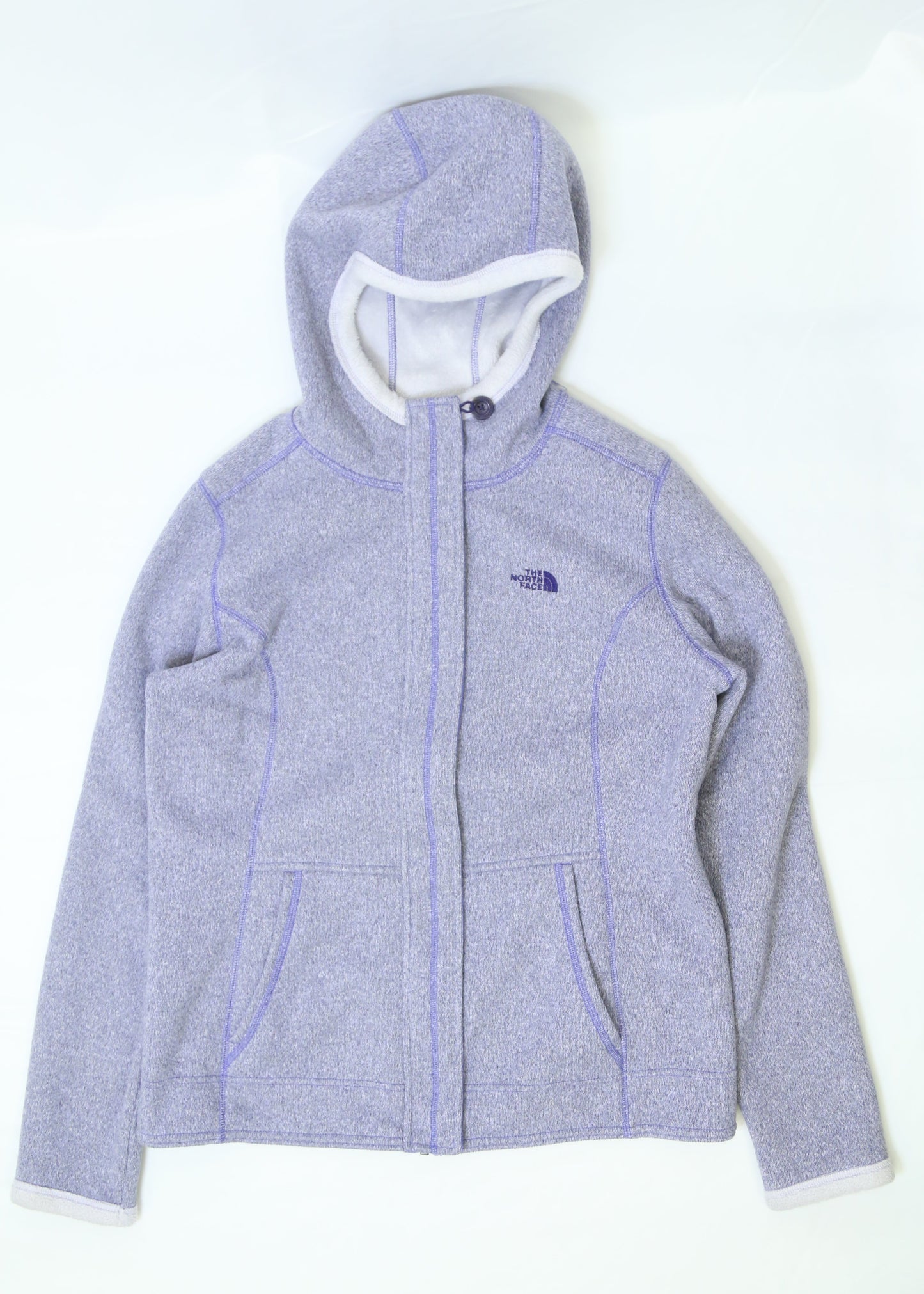 Women's The North Face Purple Fleece Lined Sweatshirt Size Large