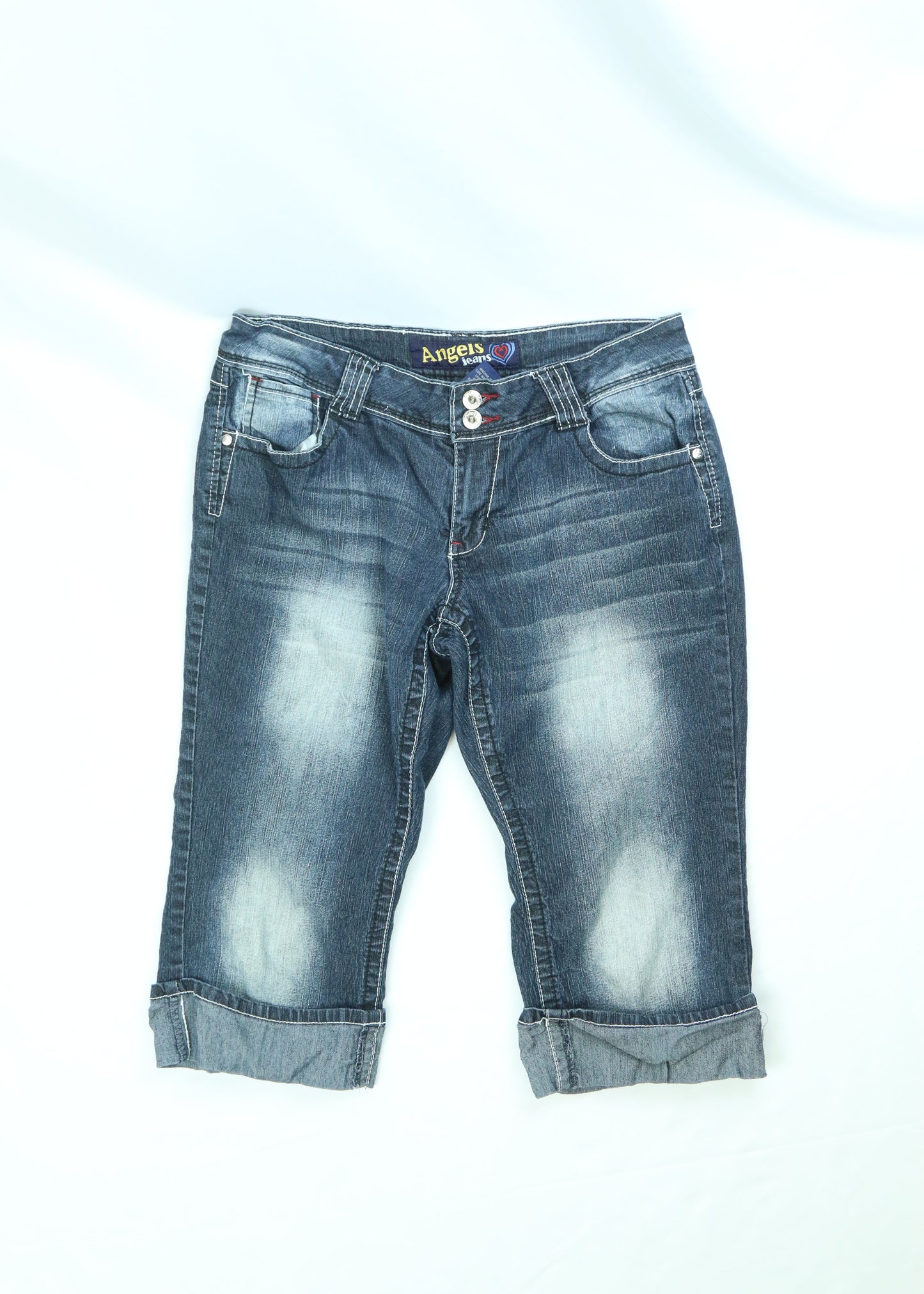 Women's Vintage Y2K Angels Jeans Cropped Capris Size 13