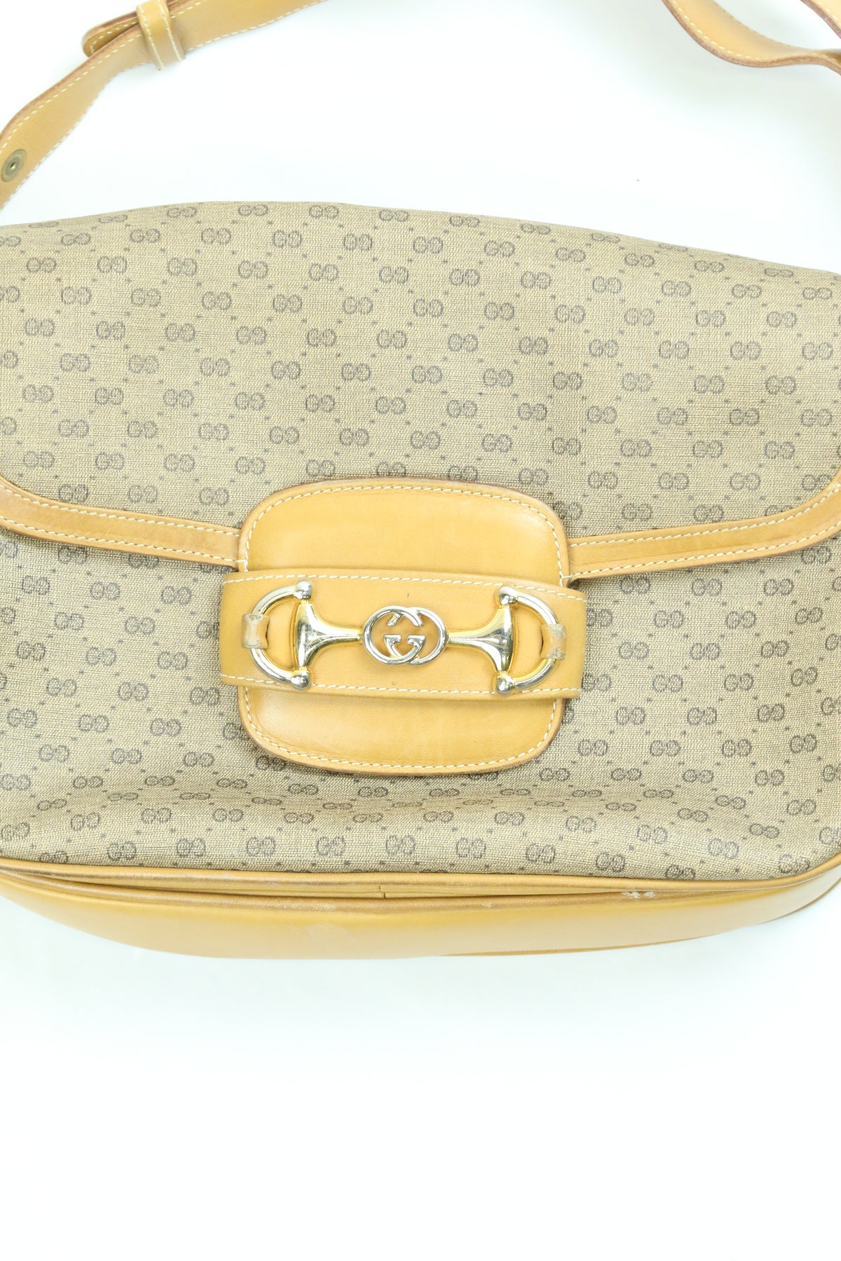 Women's Gucci GG Canvas 1955 Horsebit Shoulder Bag