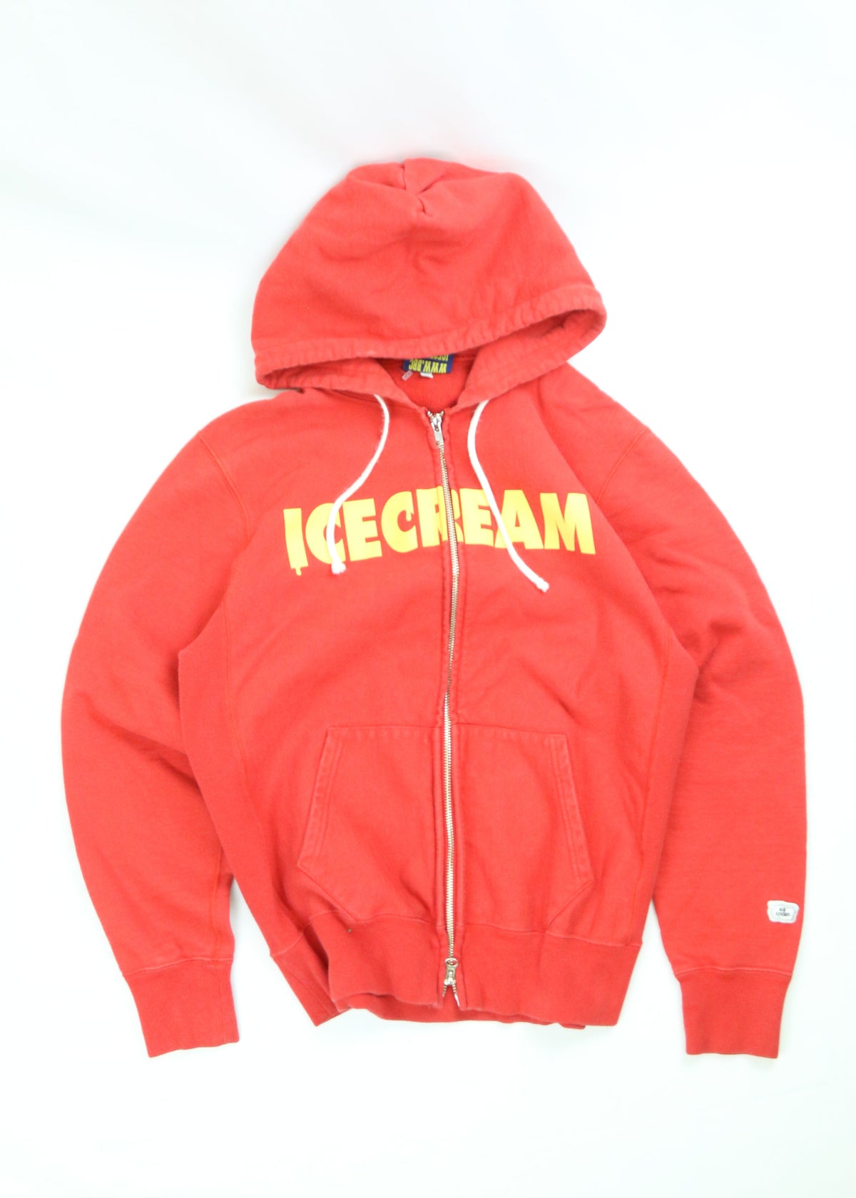 Men's Red Billionaire Boys Club (BBC) ICECREAM Zip Up Hoodie Size Medium