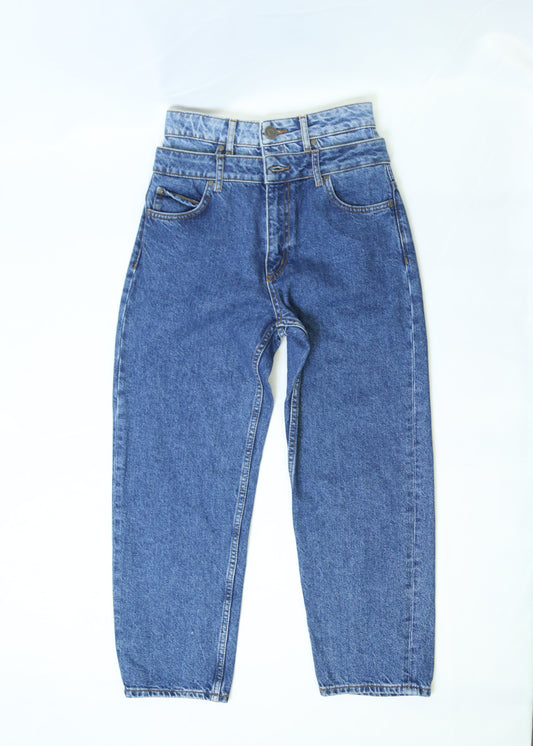 Women's Sandro Double Waistband Boyfriend Jeans Size 24"